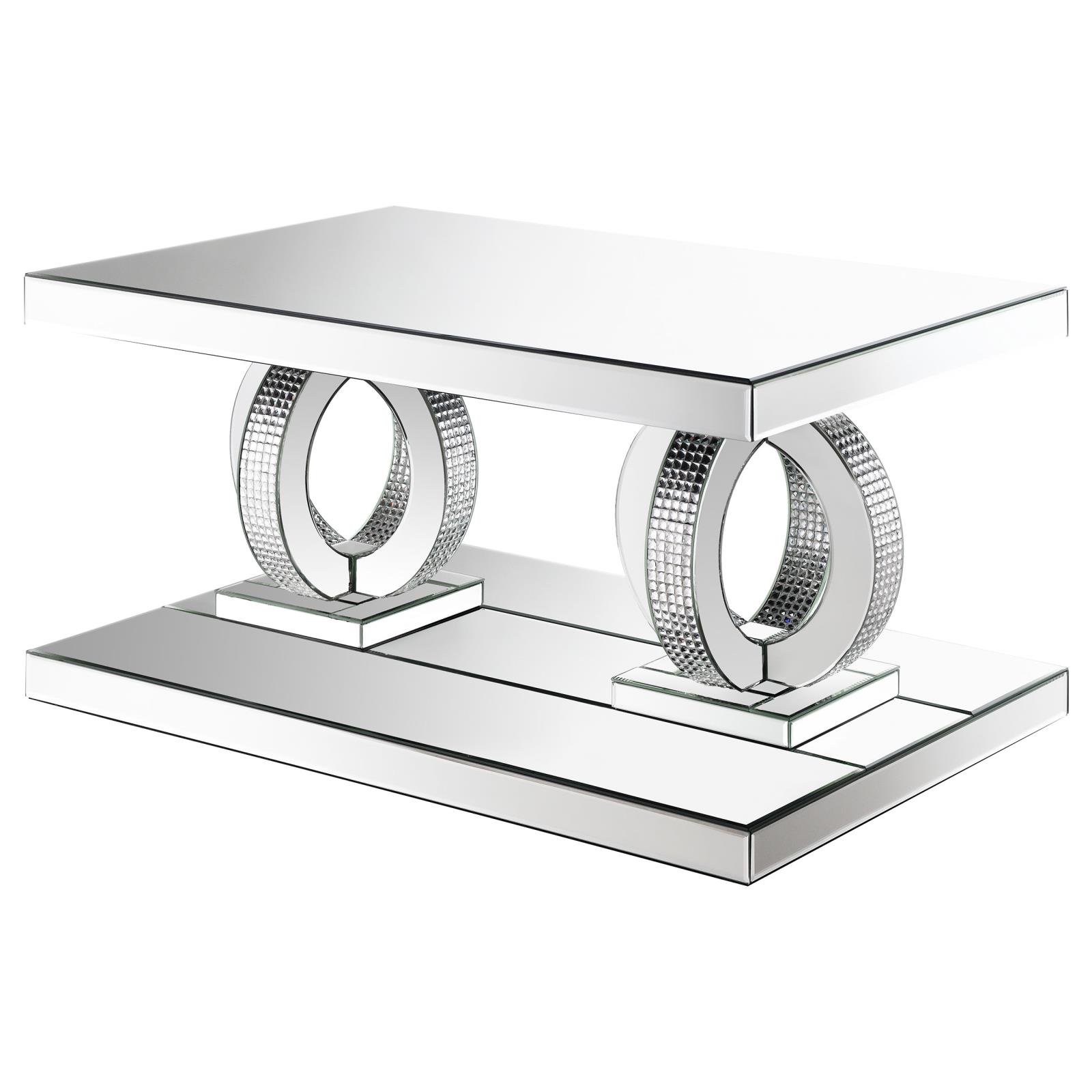 Breena Mirrored Rectangular Coffee Table