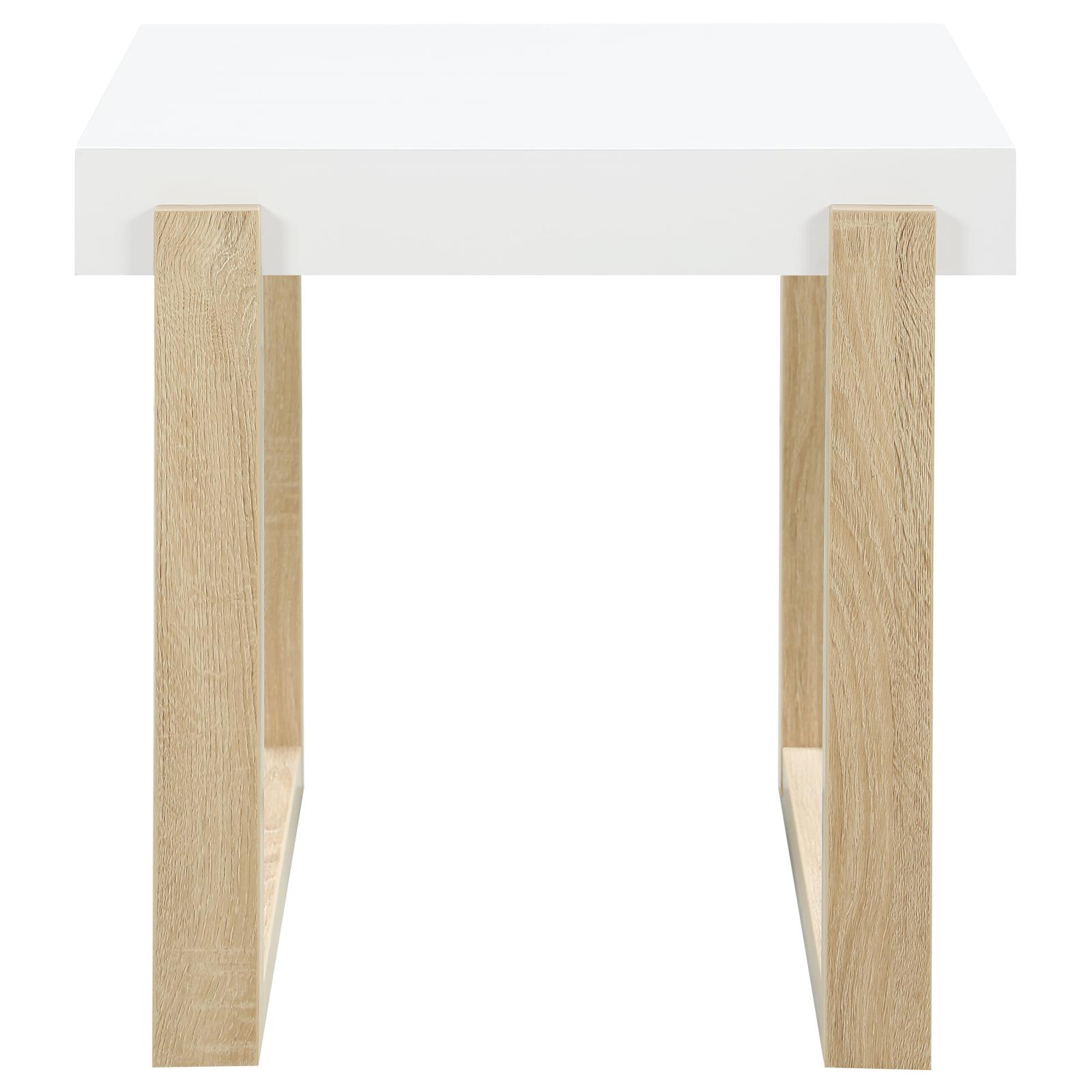 Pala Rectangular End Table with Sled Base