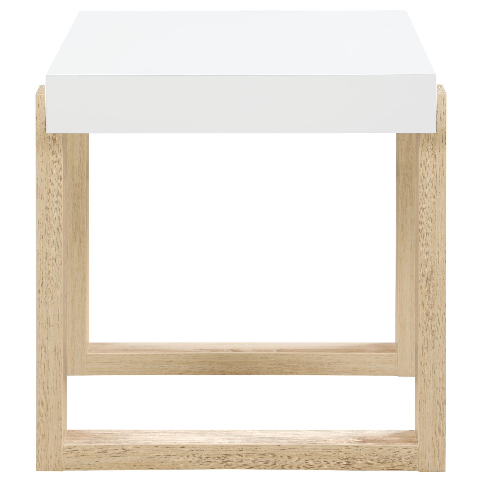 Pala Rectangular End Table with Sled Base
