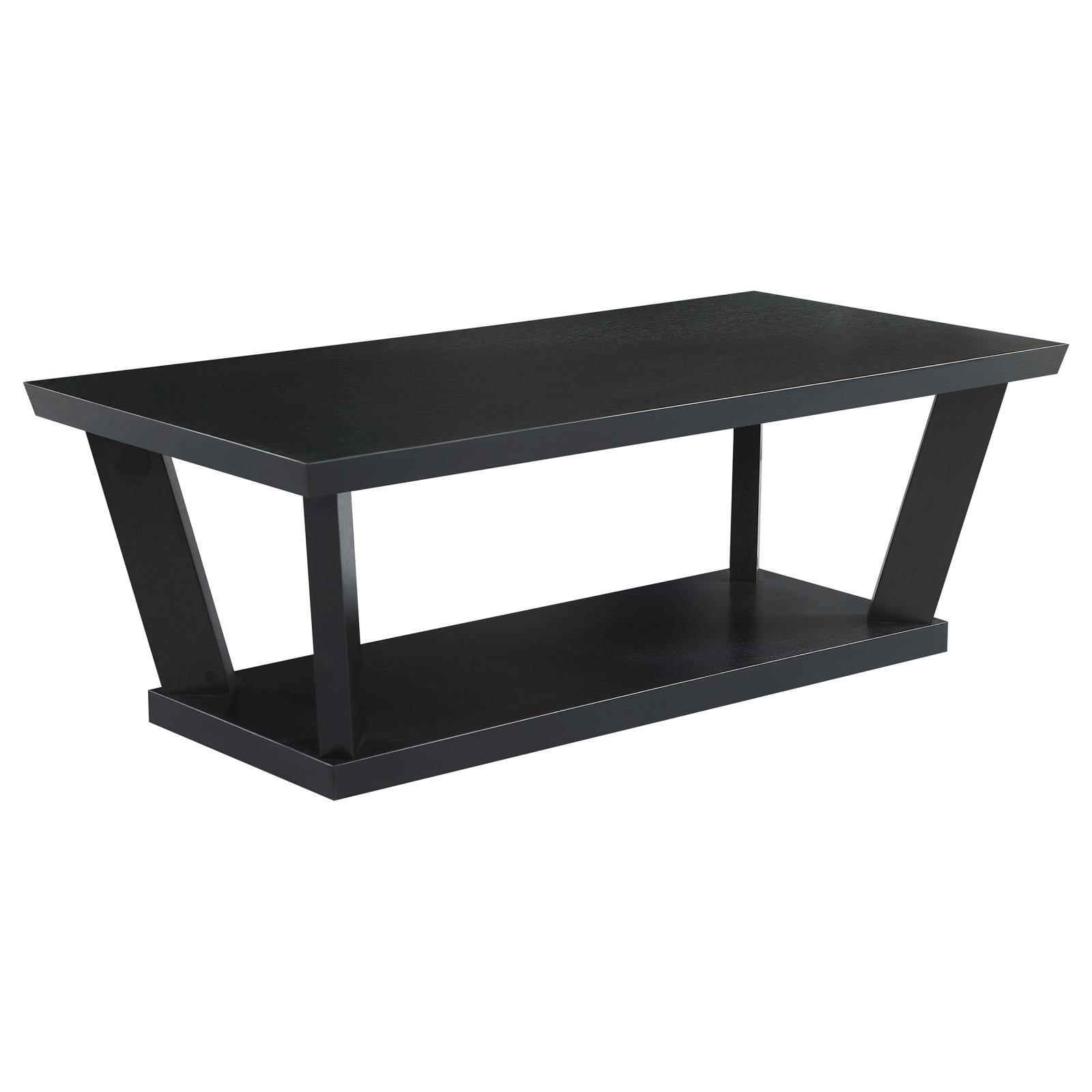 Aminta Wood Veneer 3-piece Occasional Table Set with Open Shelves