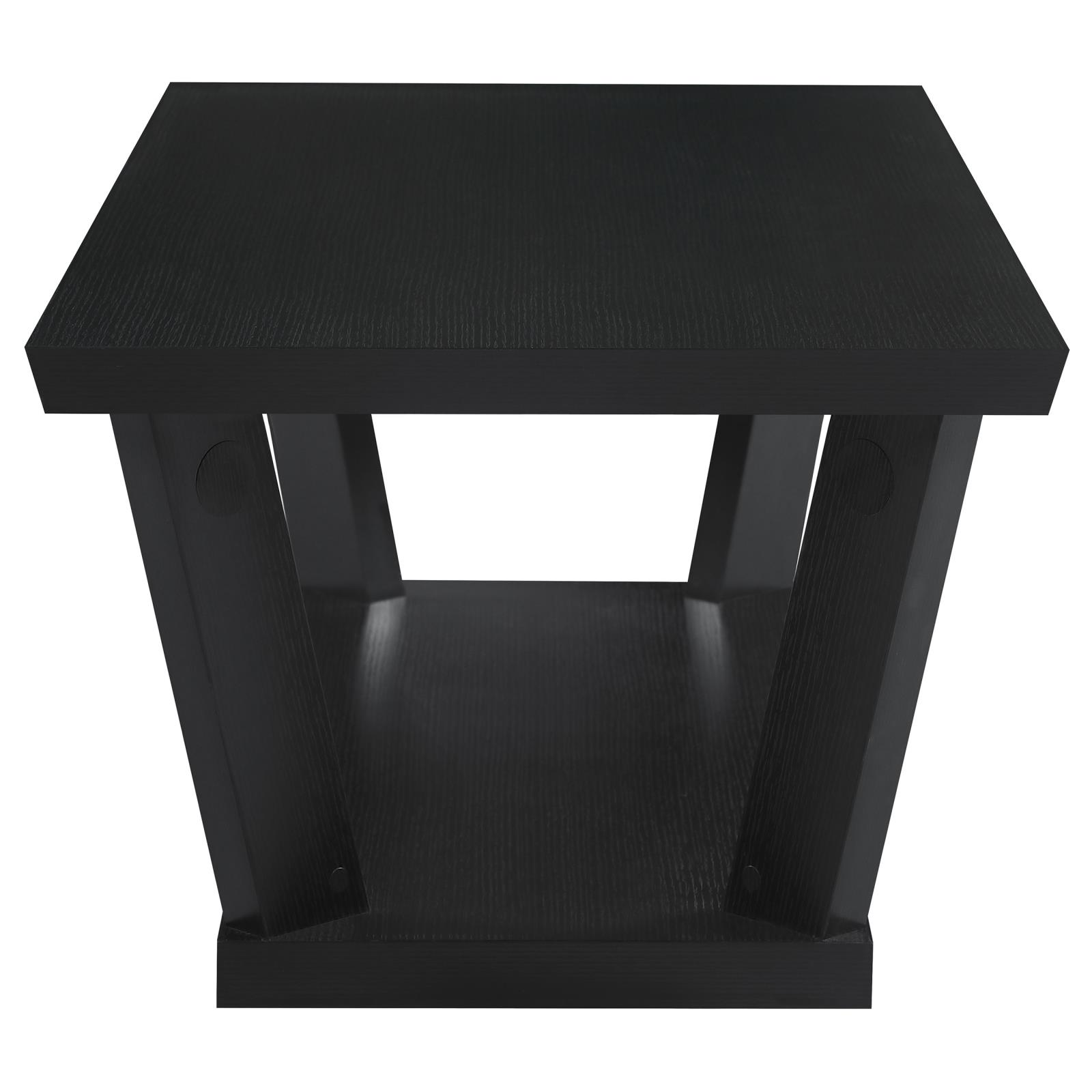 Aminta Wood Veneer 3-piece Occasional Table Set with Open Shelves