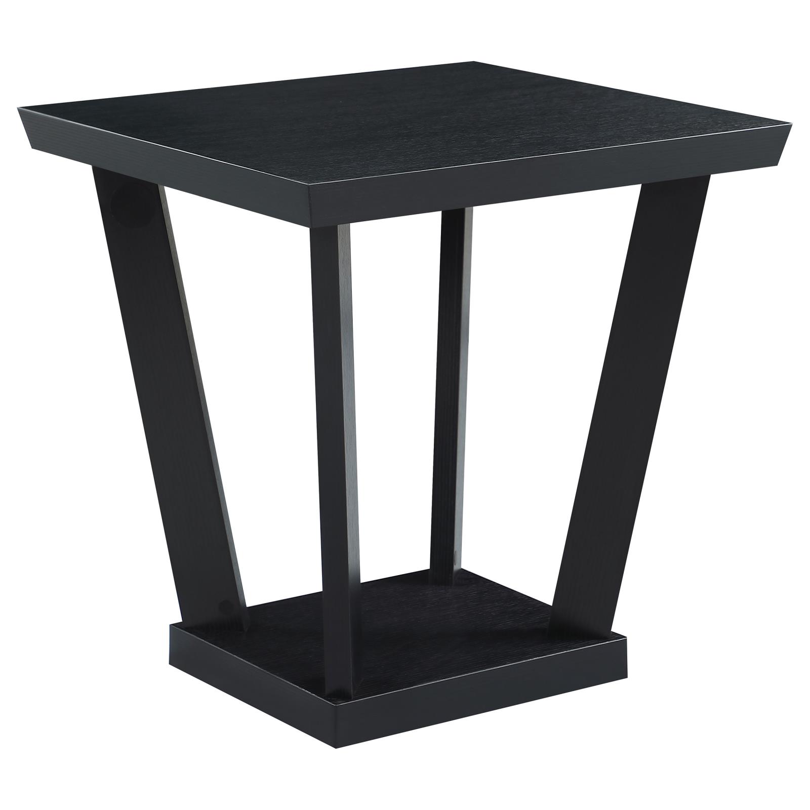Aminta Wood Veneer 3-piece Occasional Table Set with Open Shelves