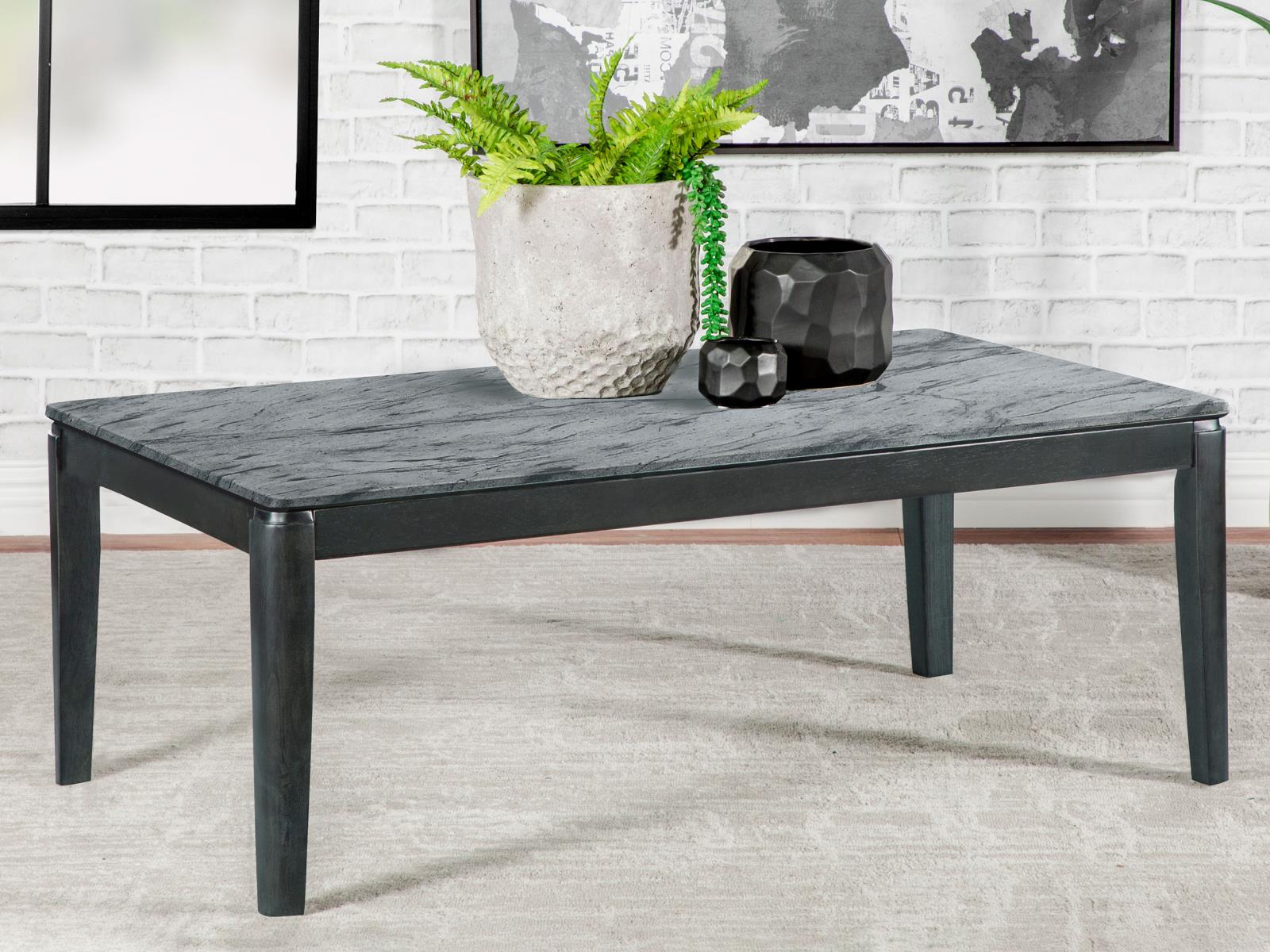 Mozzi Faux Marble Rectangular Coffee Table
