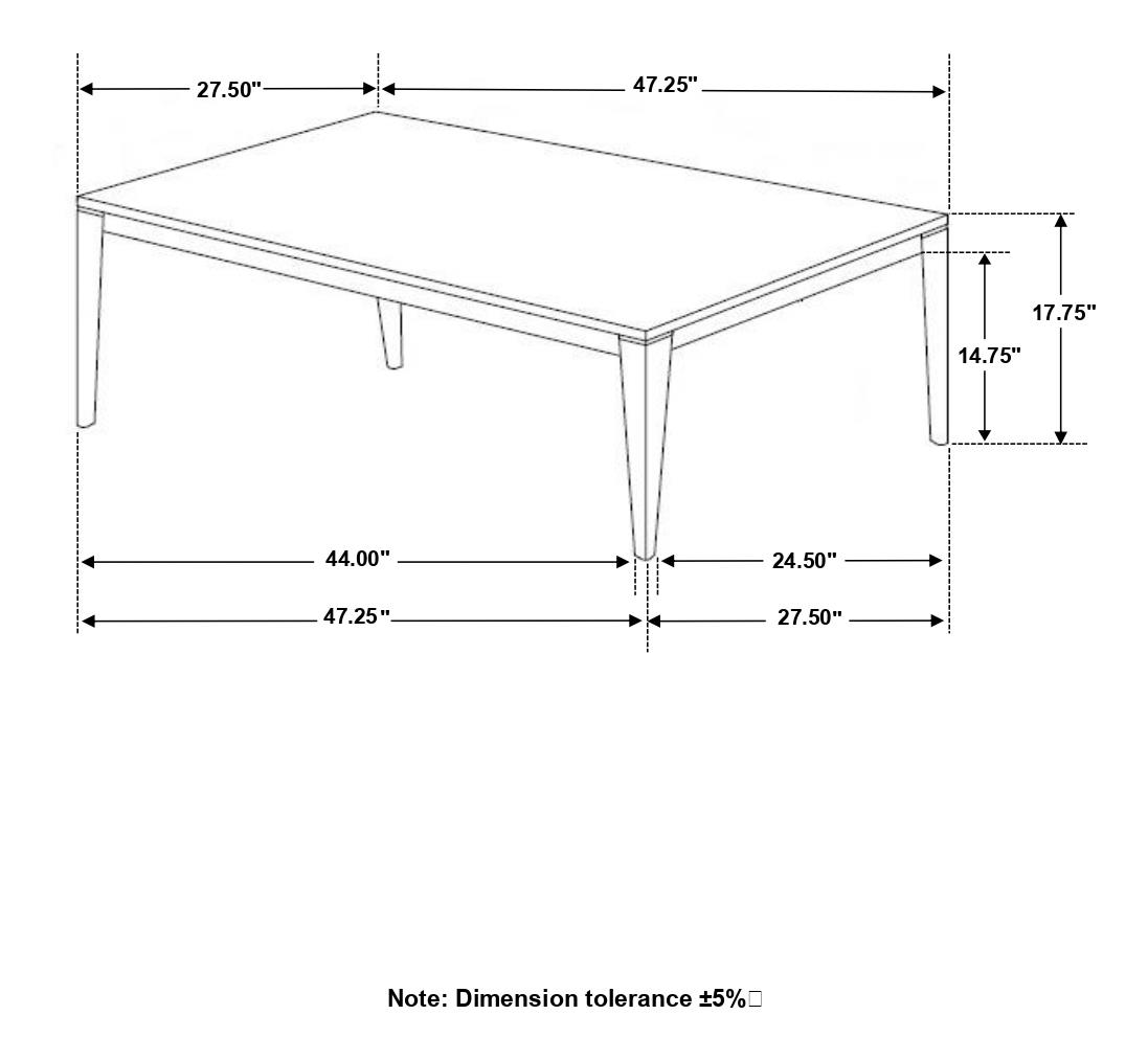 Mozzi Faux Marble Rectangular Coffee Table