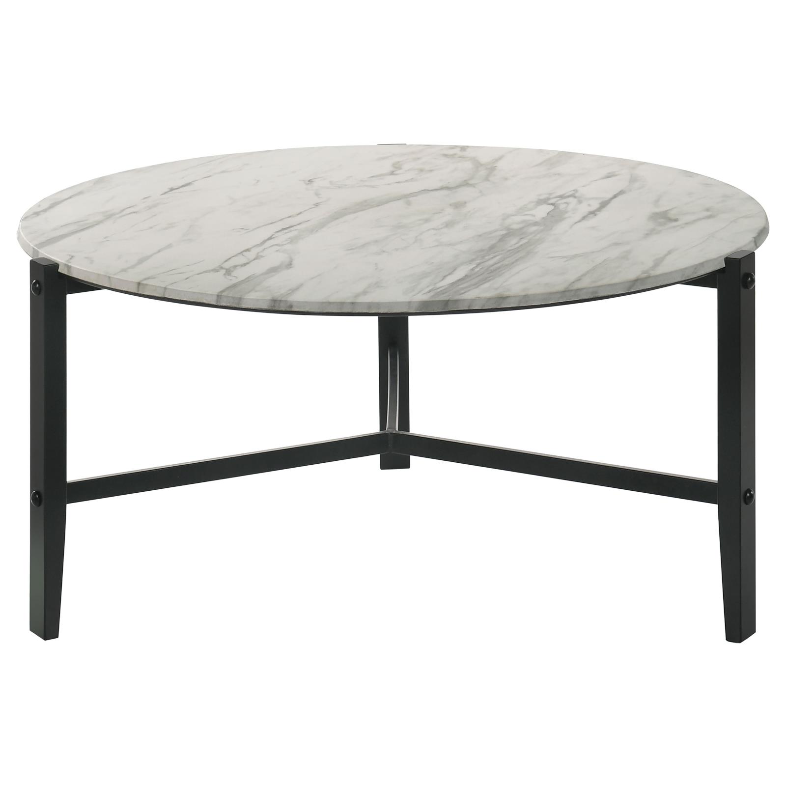 Tandi Round Faux Marble Coffee Table