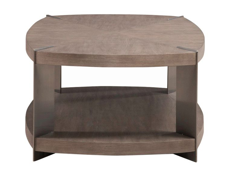 Harlow Oval MDF & Metal Cocktail Table Set – Modern