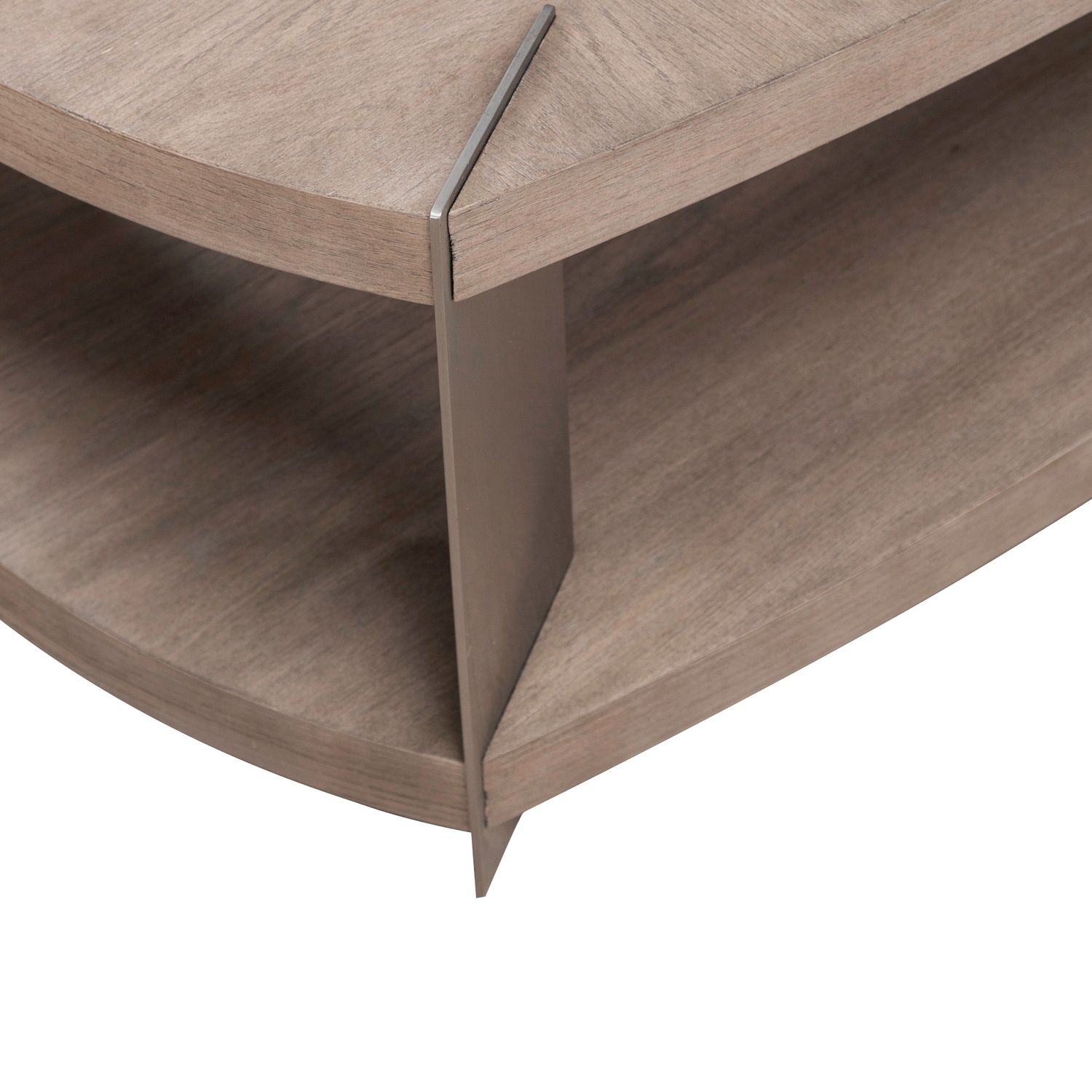 Harlow Oval MDF/Metal Cocktail Table w/Casters