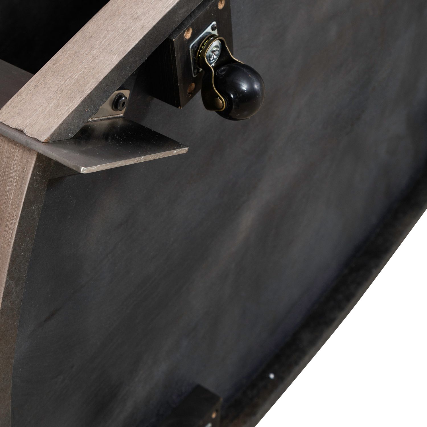 Harlow Oval MDF/Metal Cocktail Table w/Casters