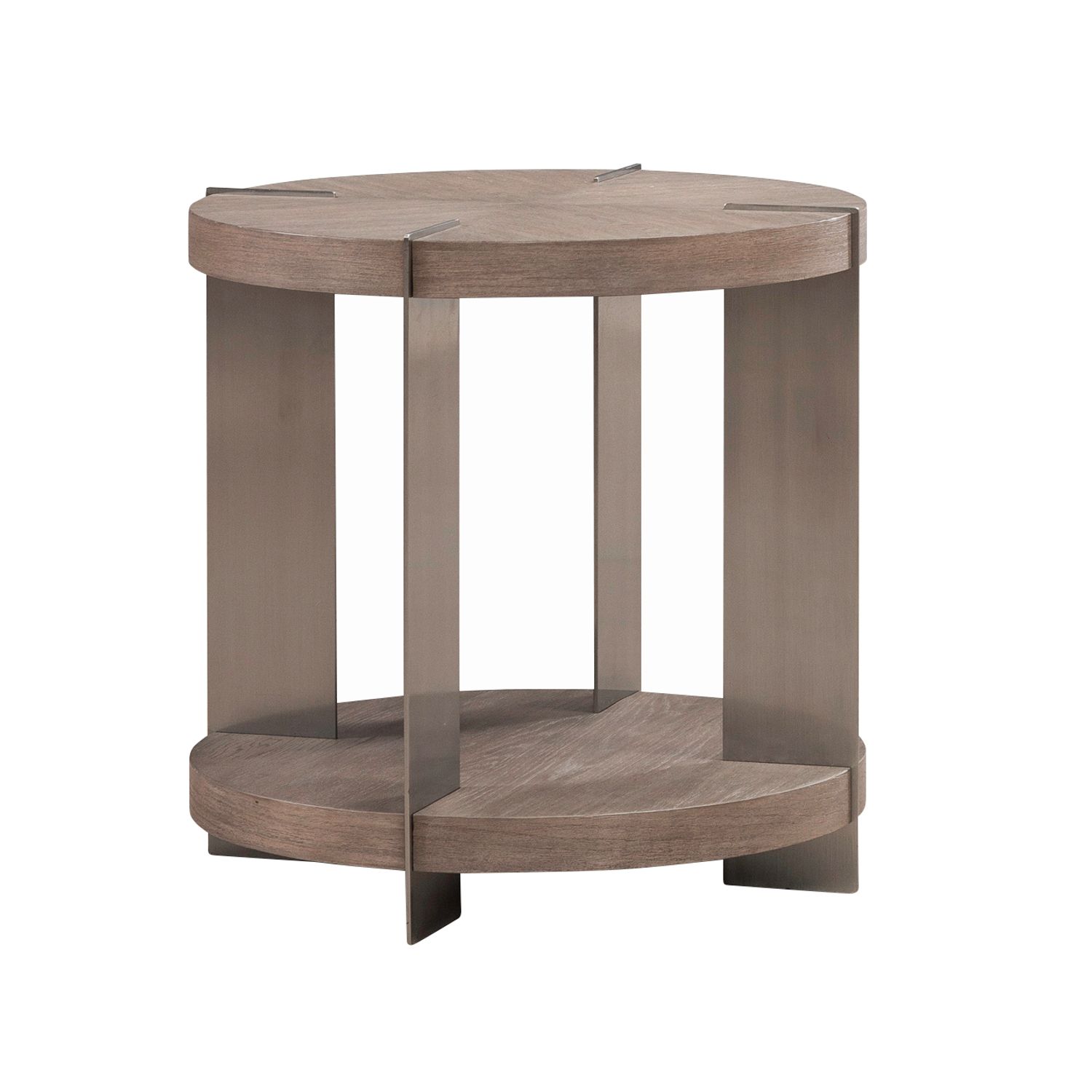 Harlow Round Cocktail Table Set – MDF & Metal