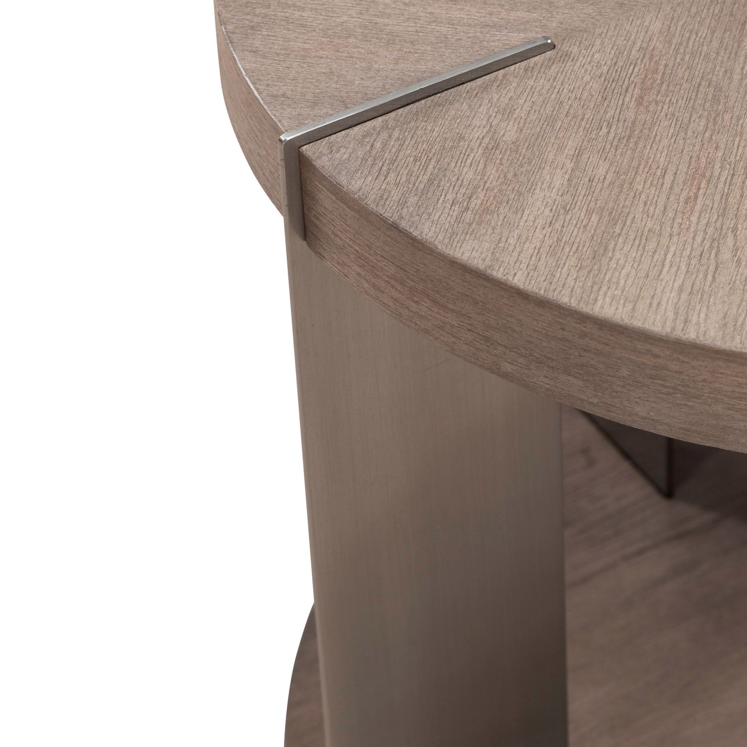 Harlow Oval MDF & Metal Cocktail Table Set – Modern