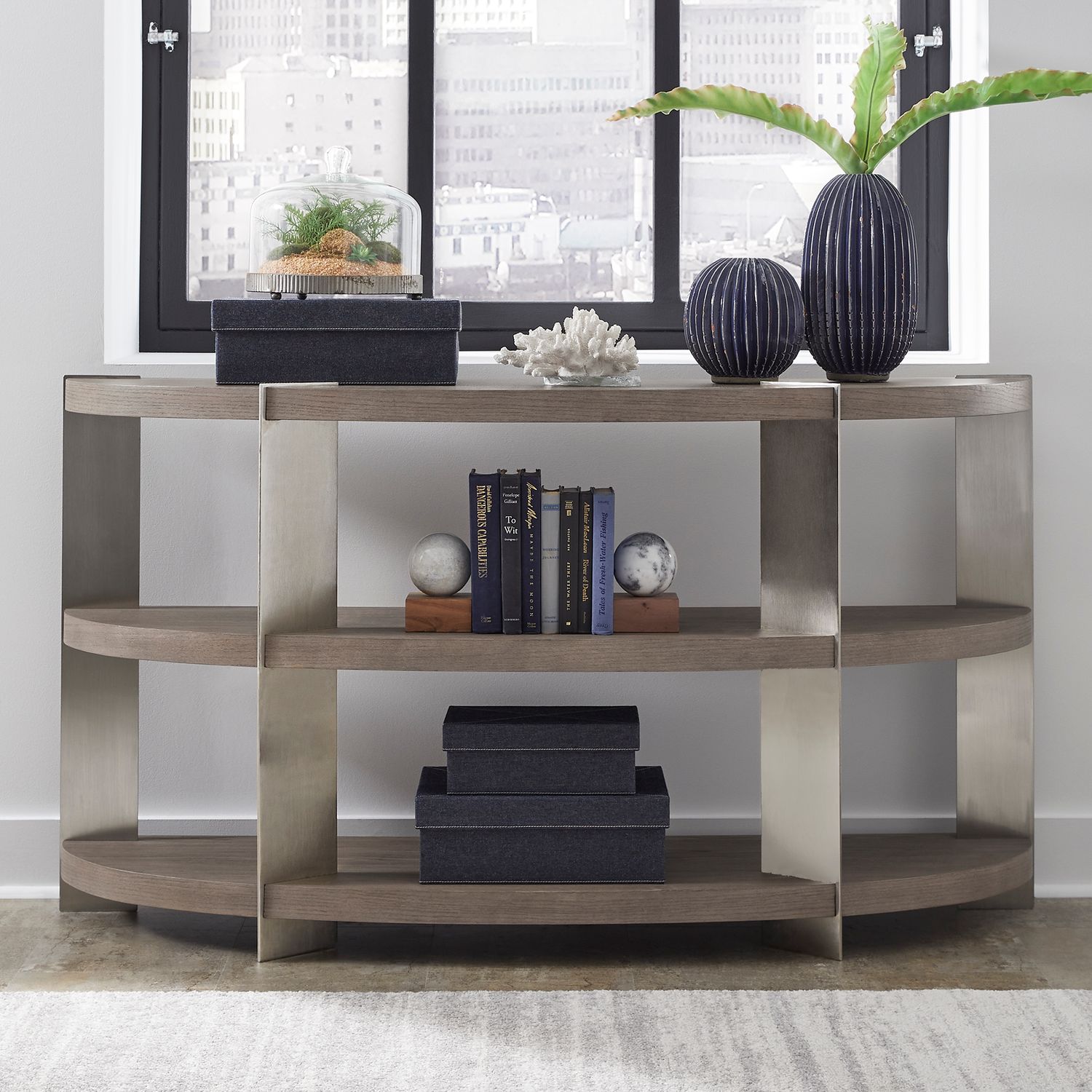 Harlow Round Cocktail Table Set – MDF & Metal