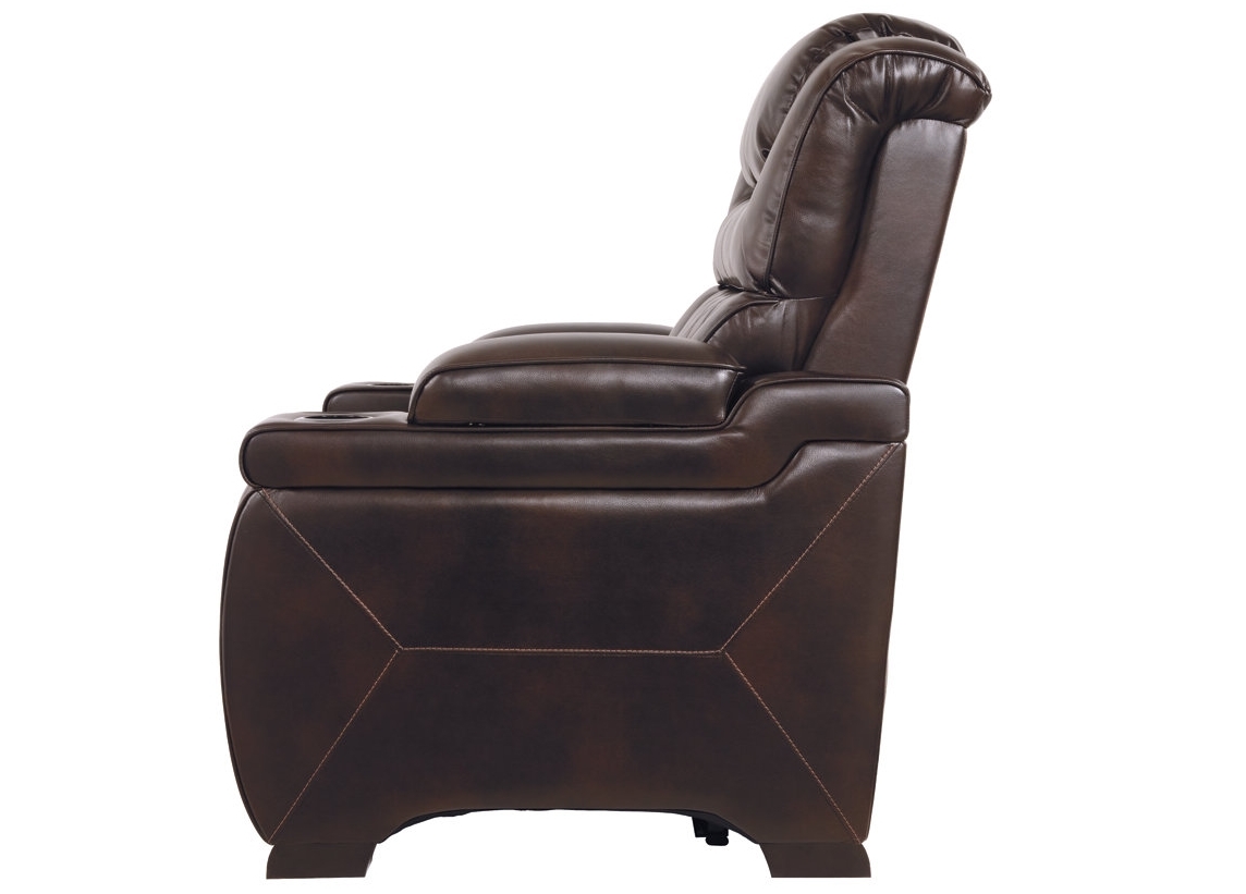 Ashley Warnerton Leatherette Power Chair Side