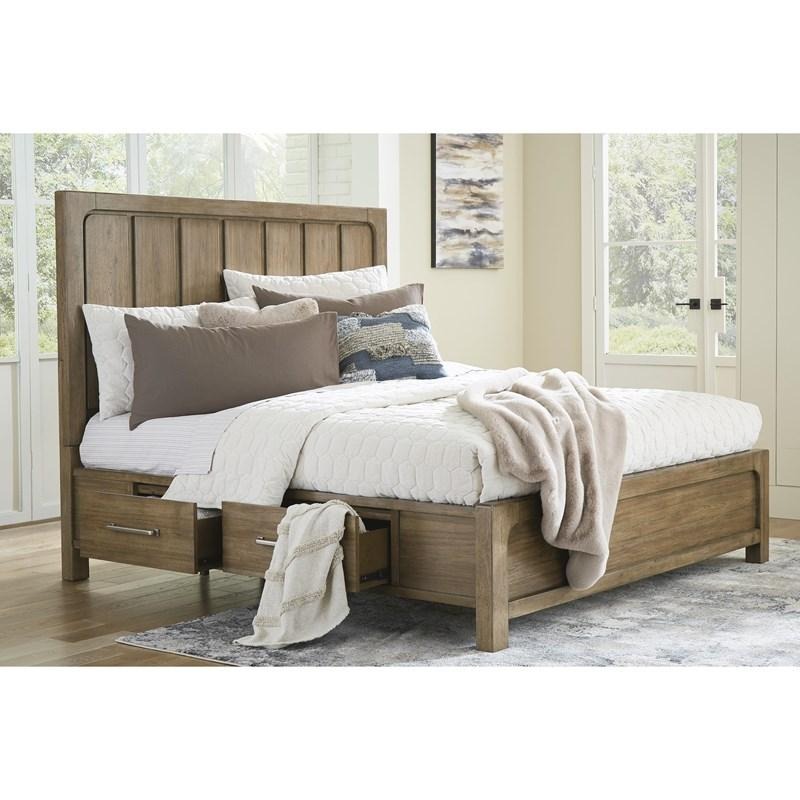 SM Cabalynn Wood Panel Bed w2 Drawers