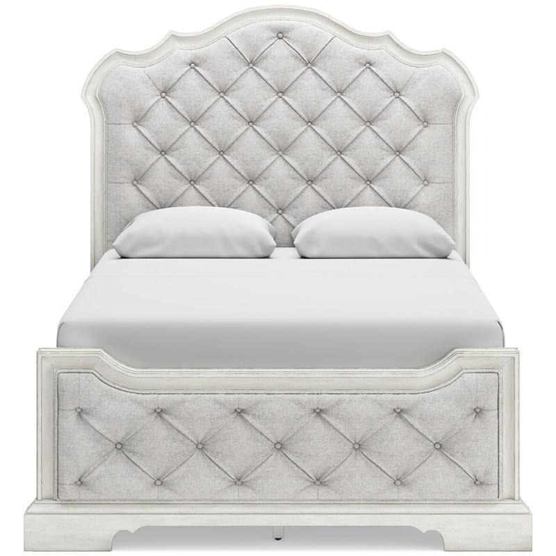 SM Arlendyne Wood Upholstered Panel Bed