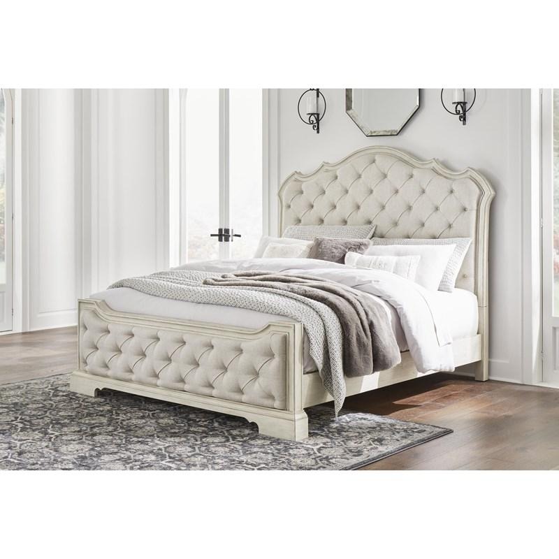 SM Arlendyne Wood Upholstered Panel Bed