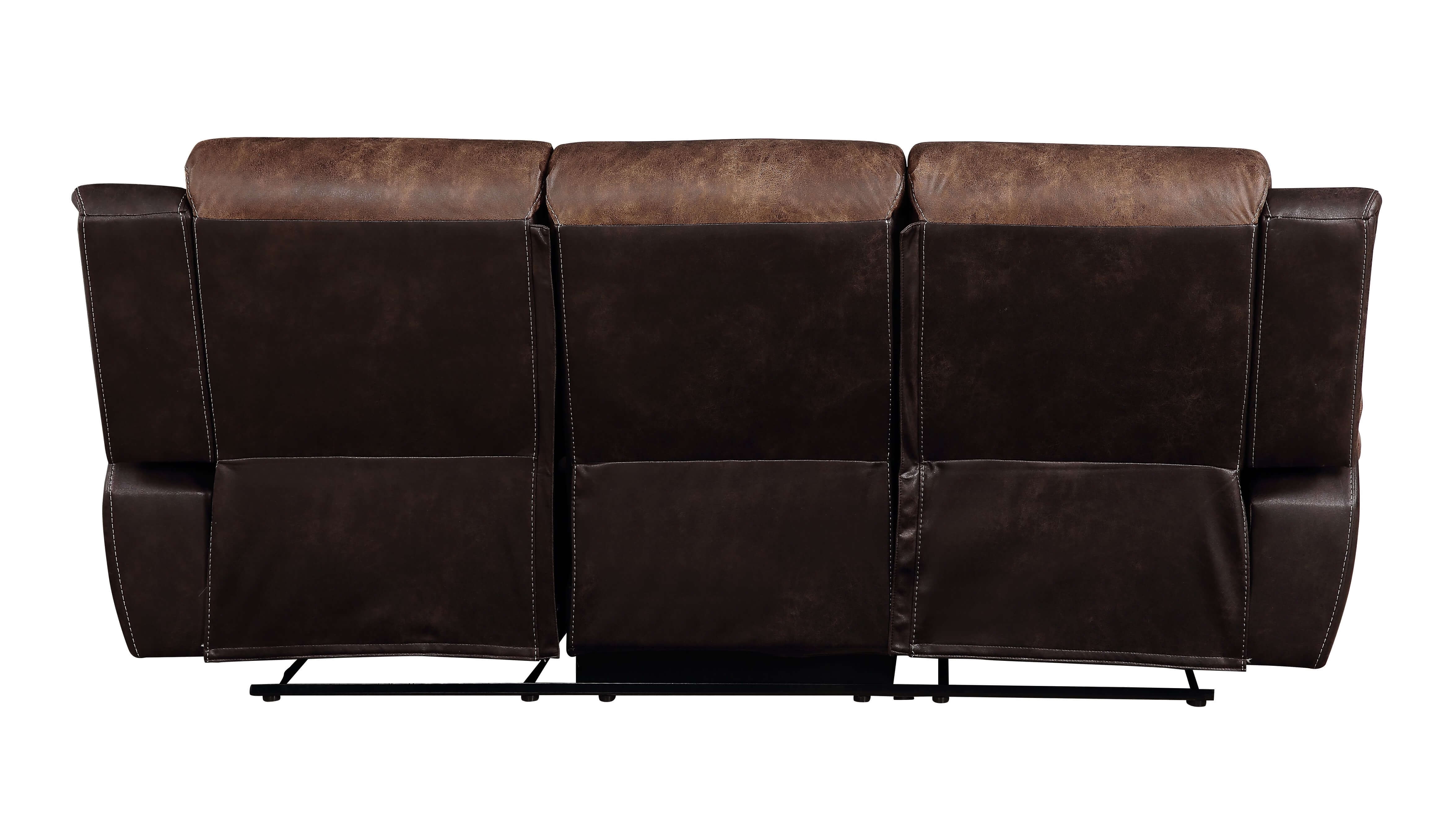 Jaylen Polished Microfiber Reclining Sofa