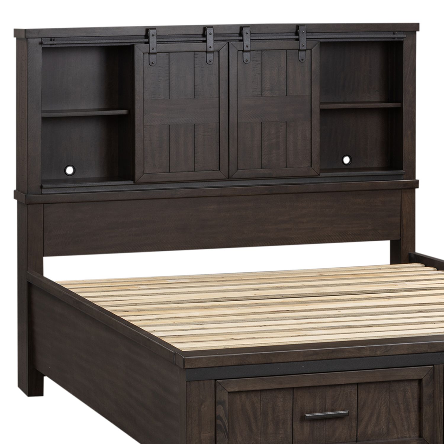 Thornwood Hills Bookcase Bedroom Set | Rustic Storage