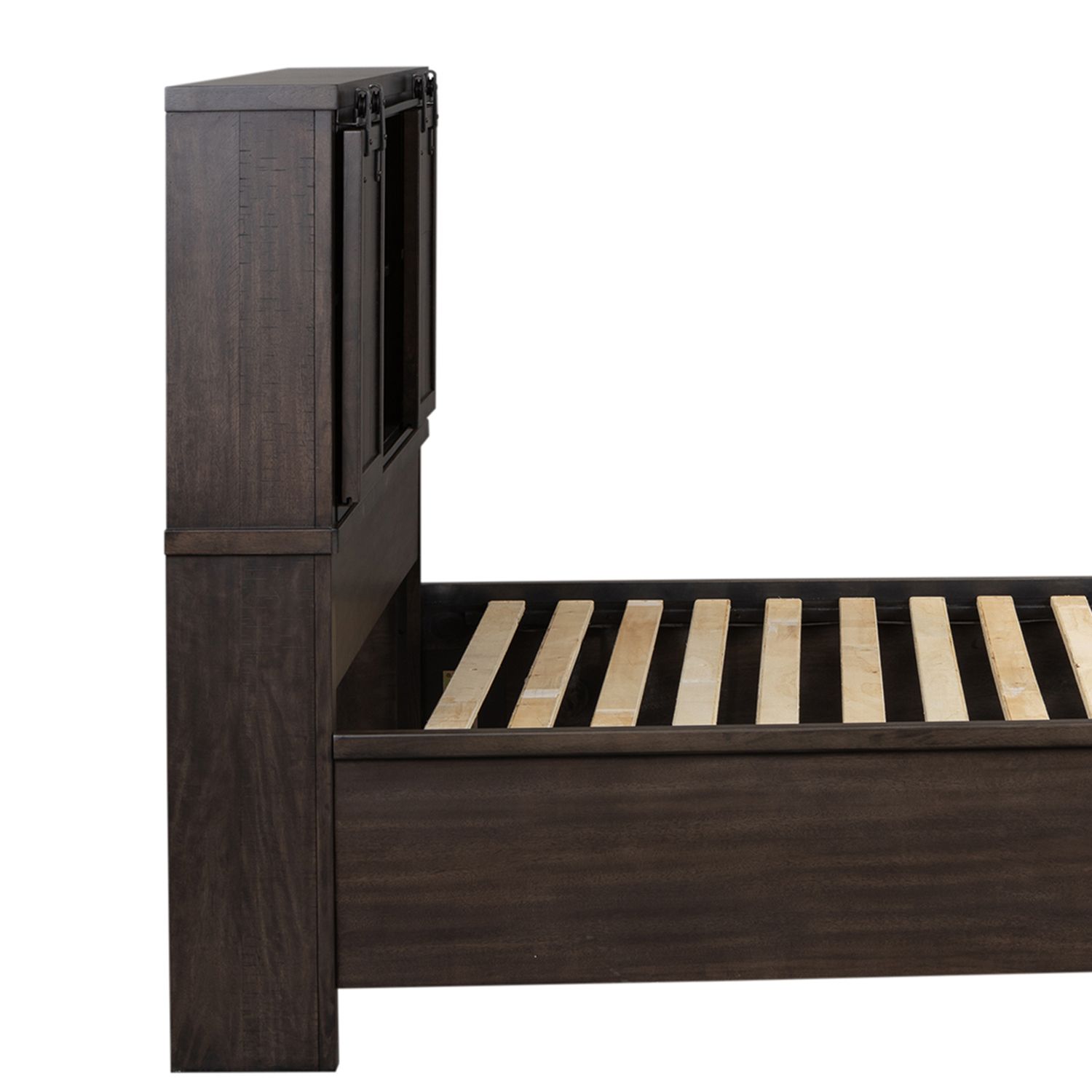 Thornwood Hills Wood Queen Size Bookcase Storage Panel Bed