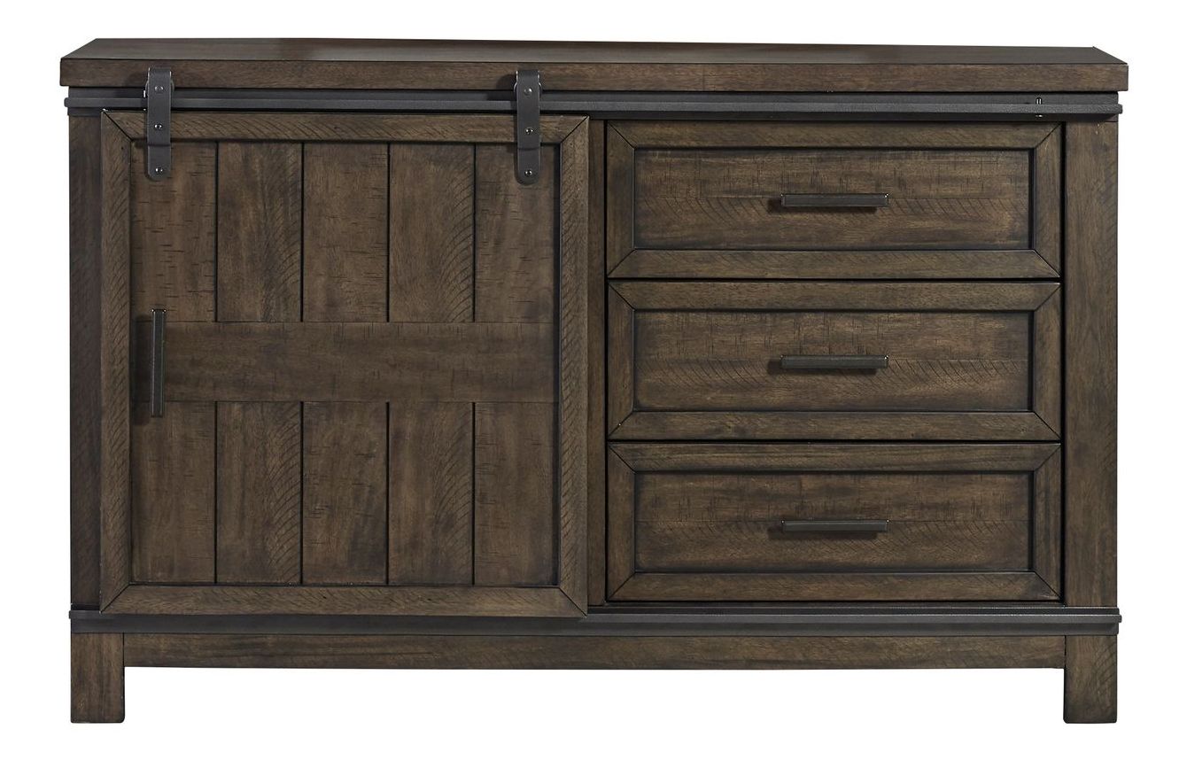 Thornwood Hills Bookcase Bedroom Set | Rustic Storage