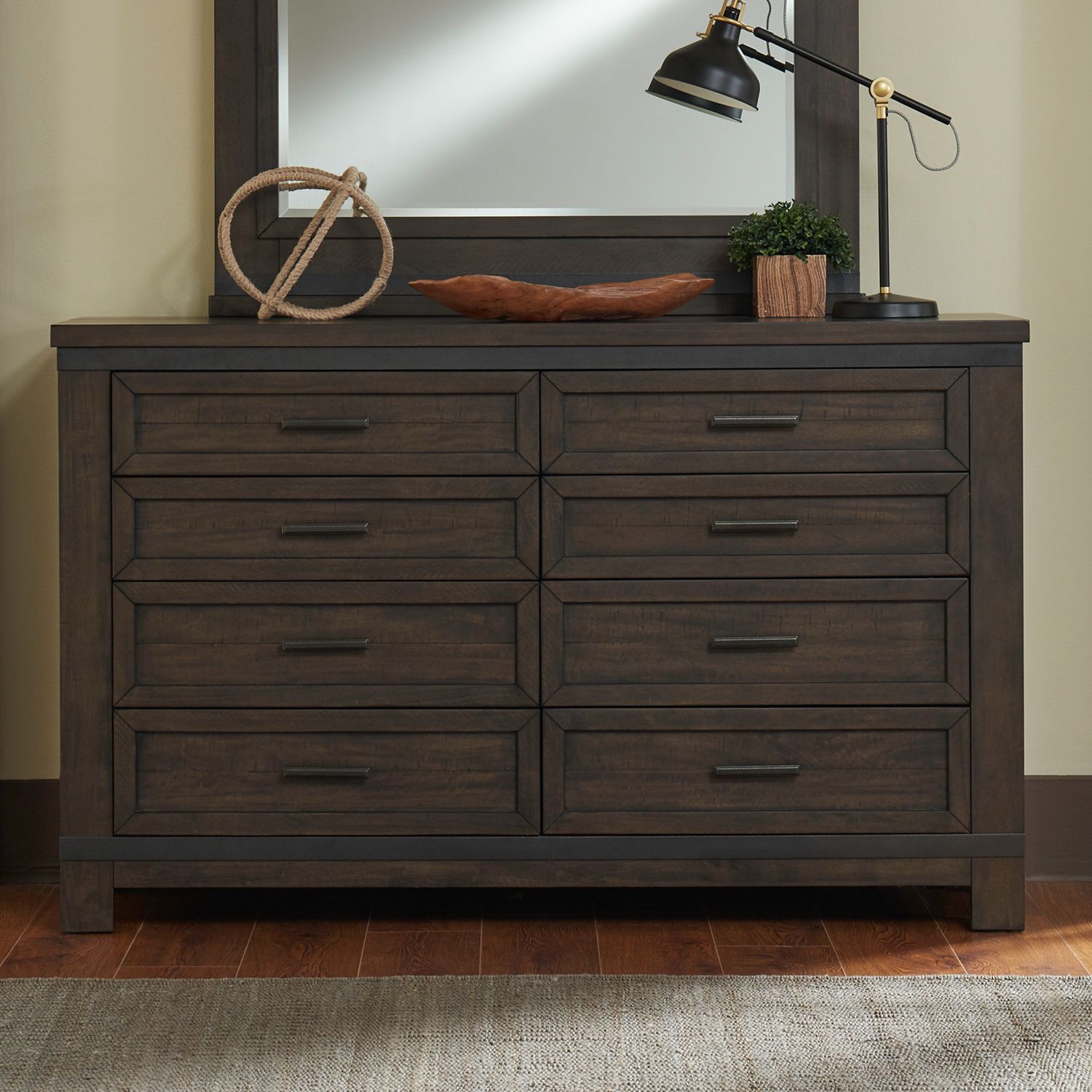 Thornwood Hills Bookcase Bedroom Set | Rustic Storage