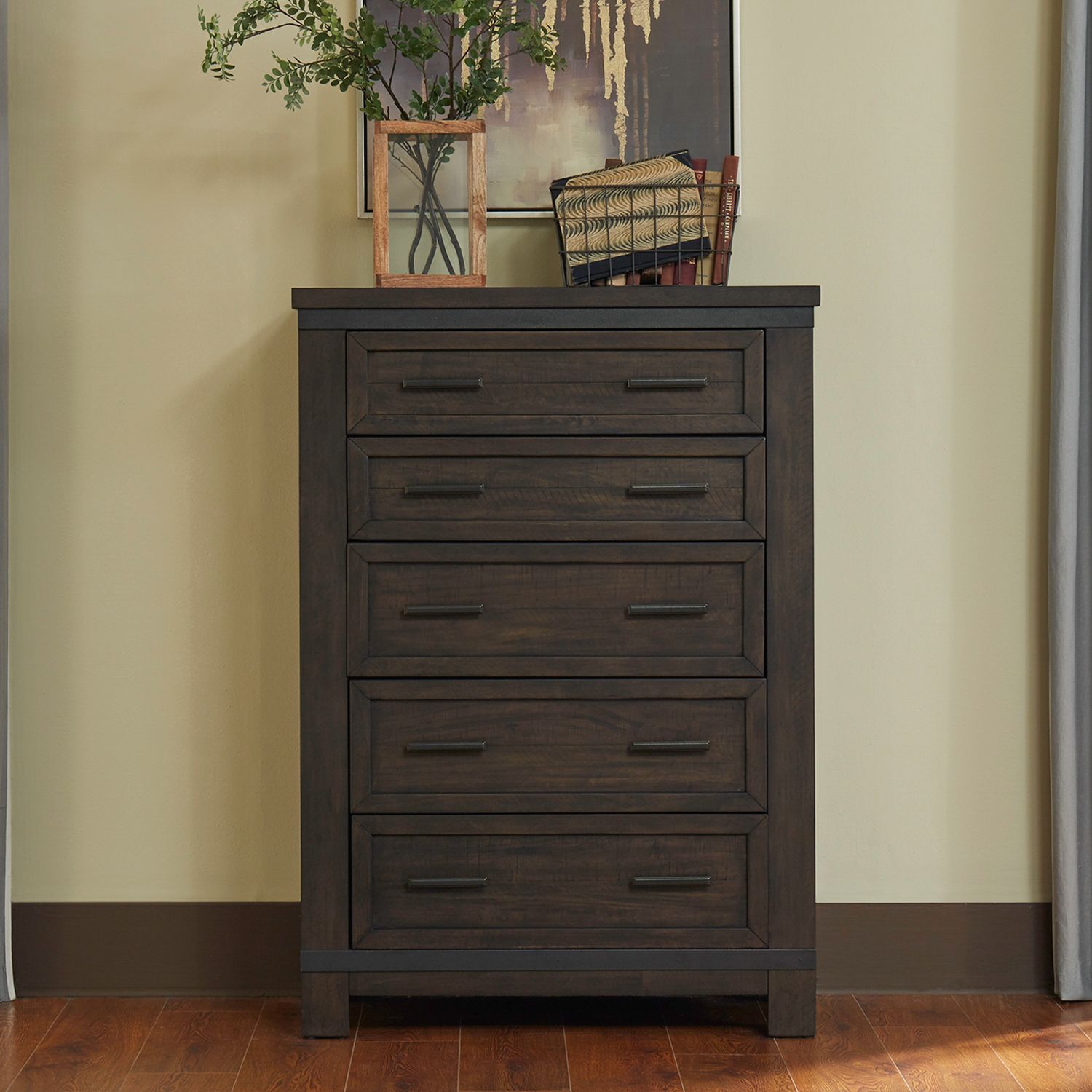 Thornwood Hills Bookcase Bedroom Set | Rustic Storage
