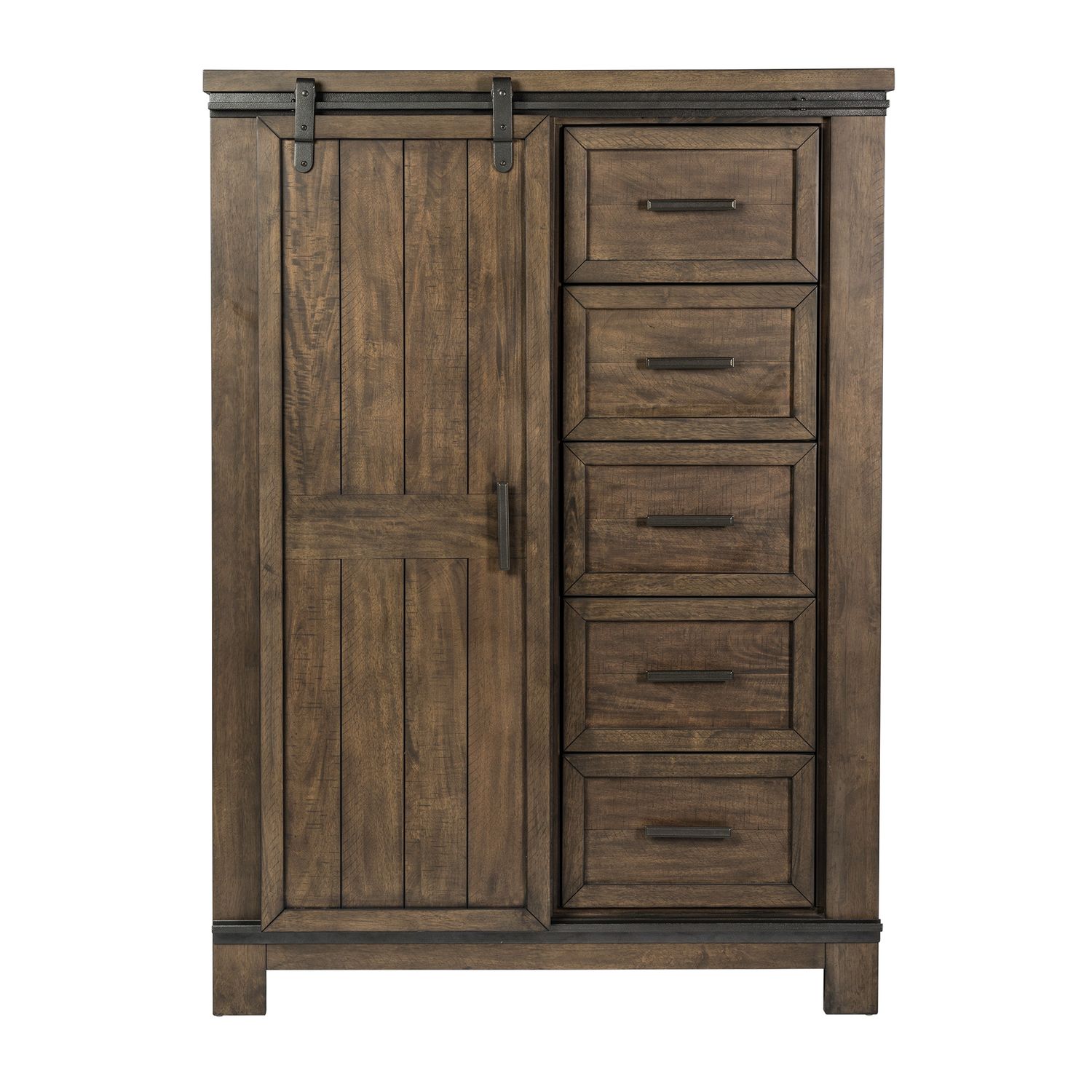 Thornwood Hills Wood Sliding-Door 5-Drawer Chest