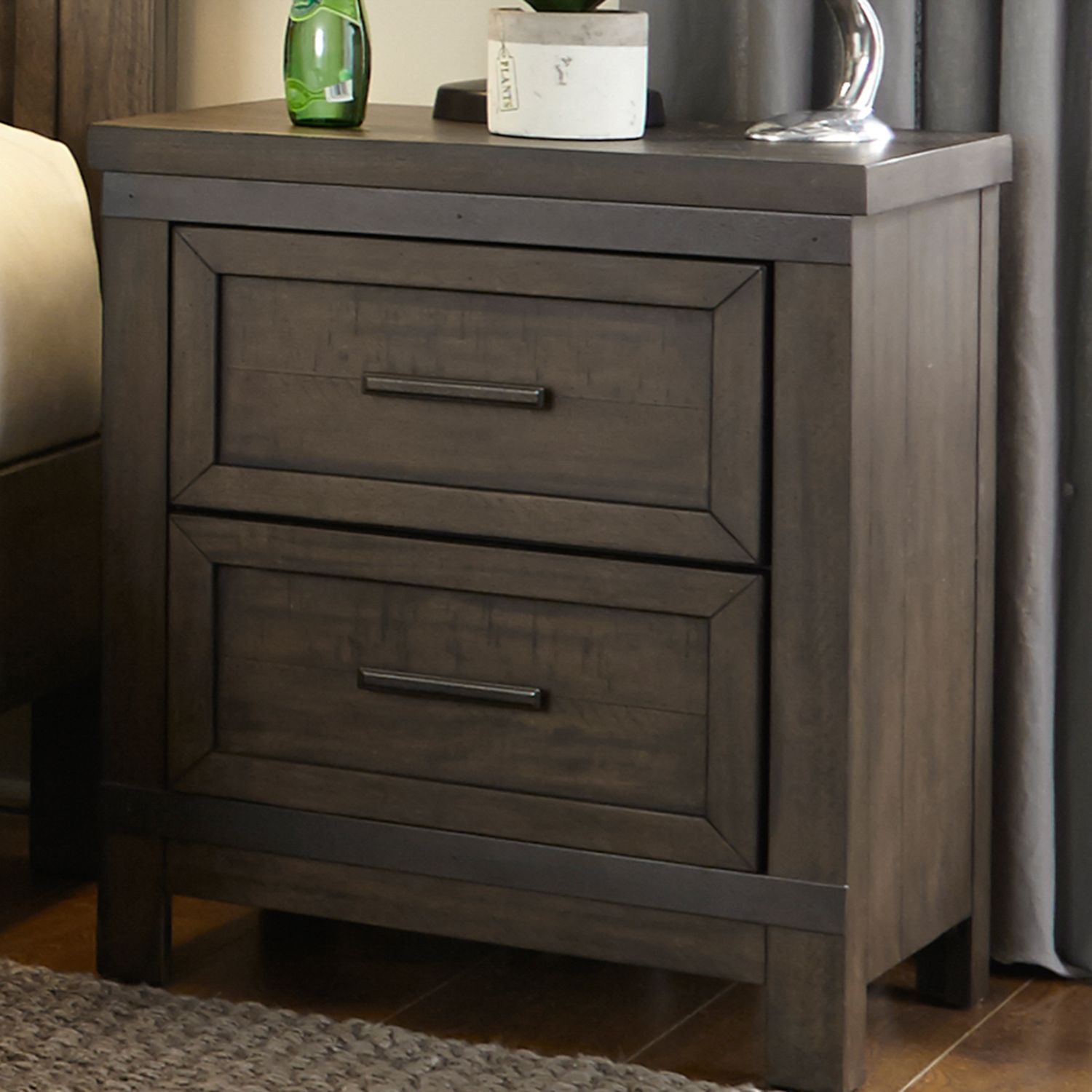 Thornwood Hills Bookcase Bedroom Set | Rustic Storage