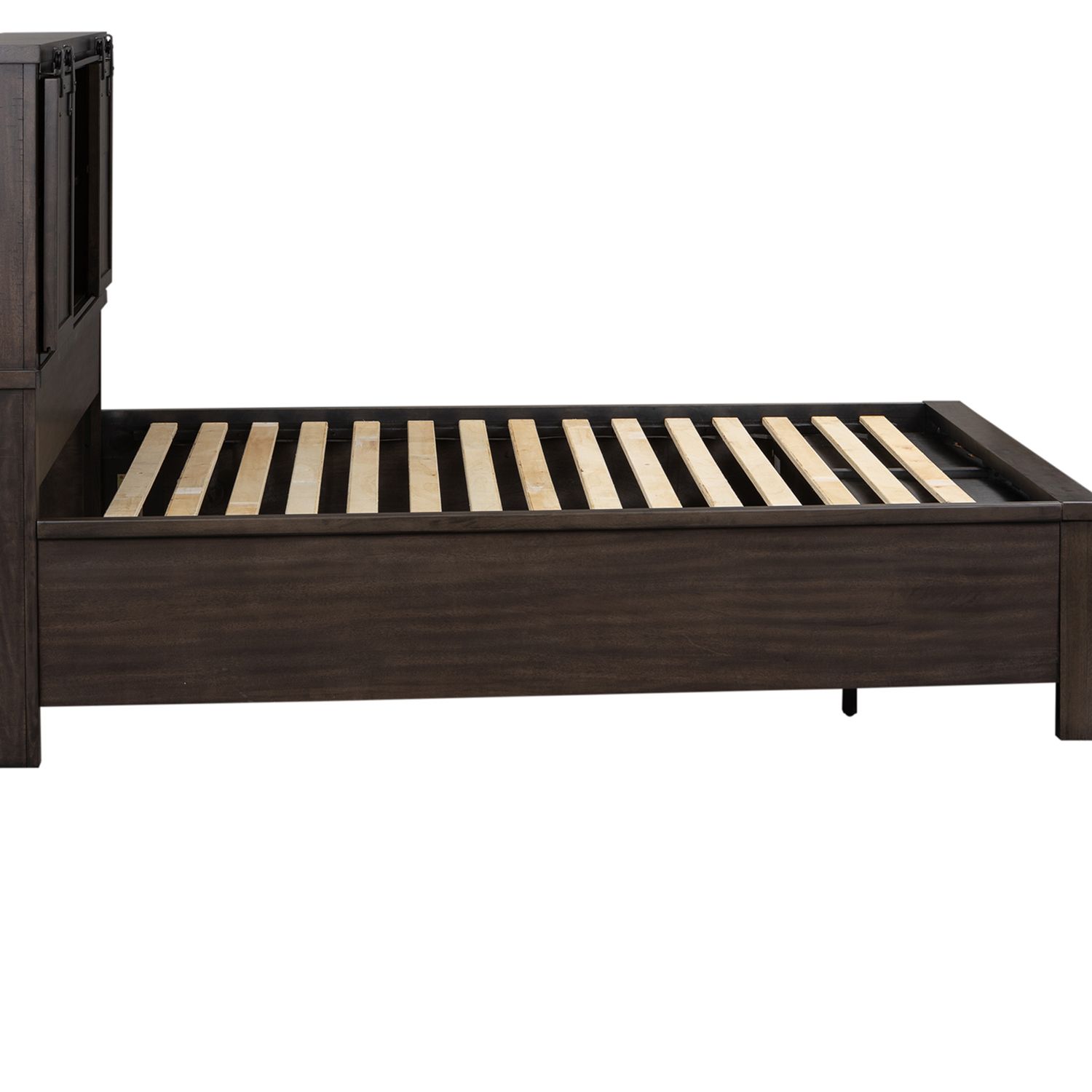 Thornwood Hills Wood Queen Size Bookcase Storage Panel Bed