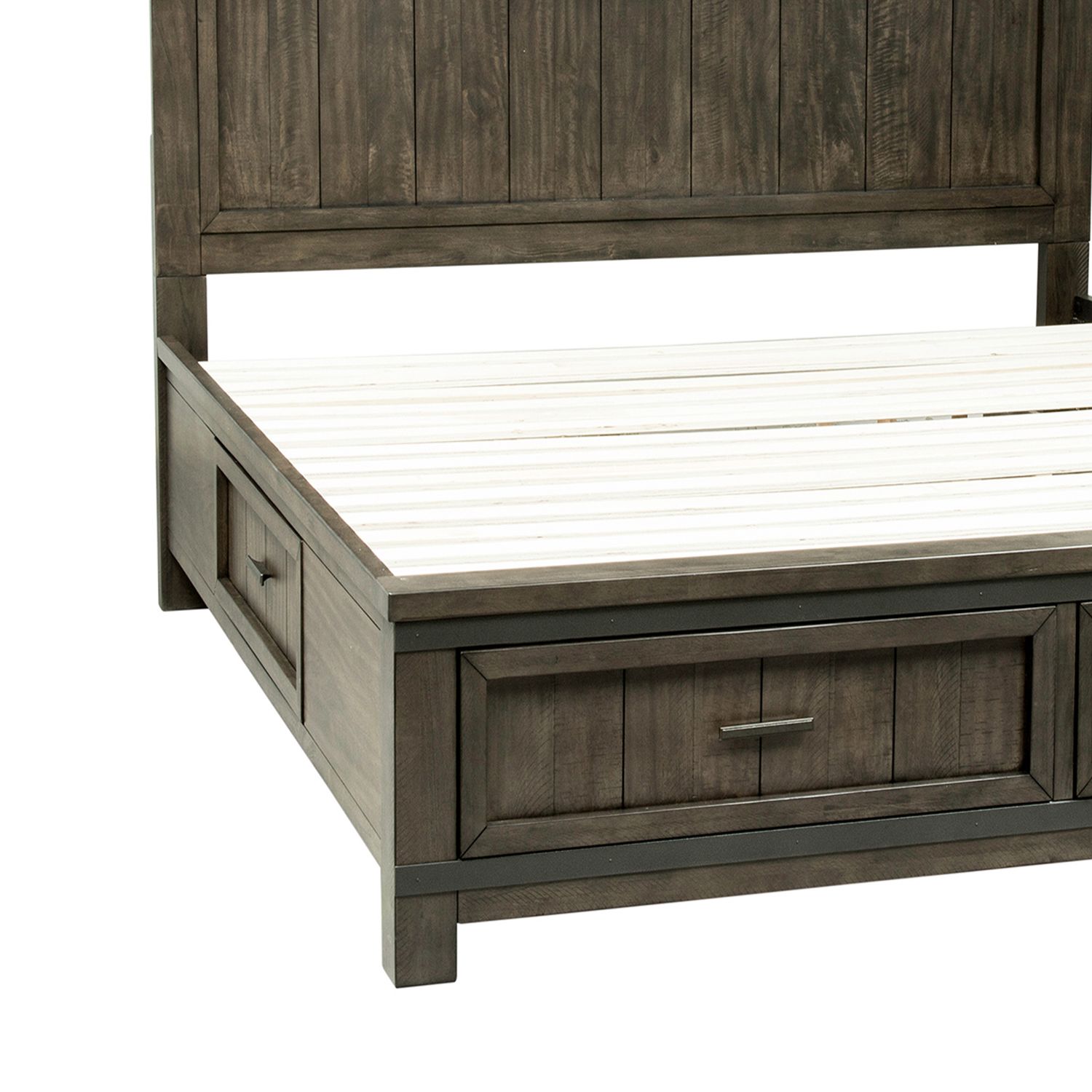 Thornwood Hills Two-Sided Storage Bed | Rustic Platform