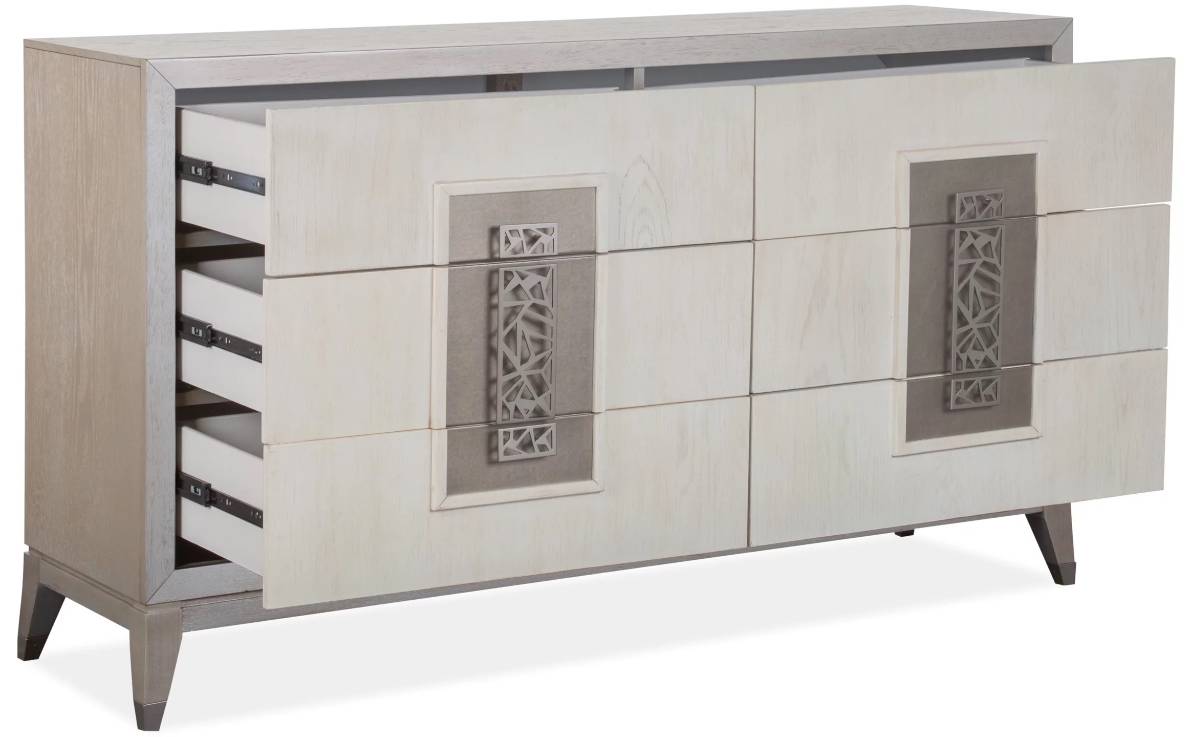 SM Lenox Wood Double Dresser w/6 Drawers