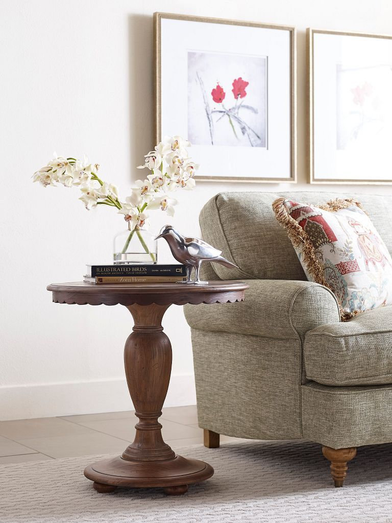 Weatherford Round Wood Accent Table