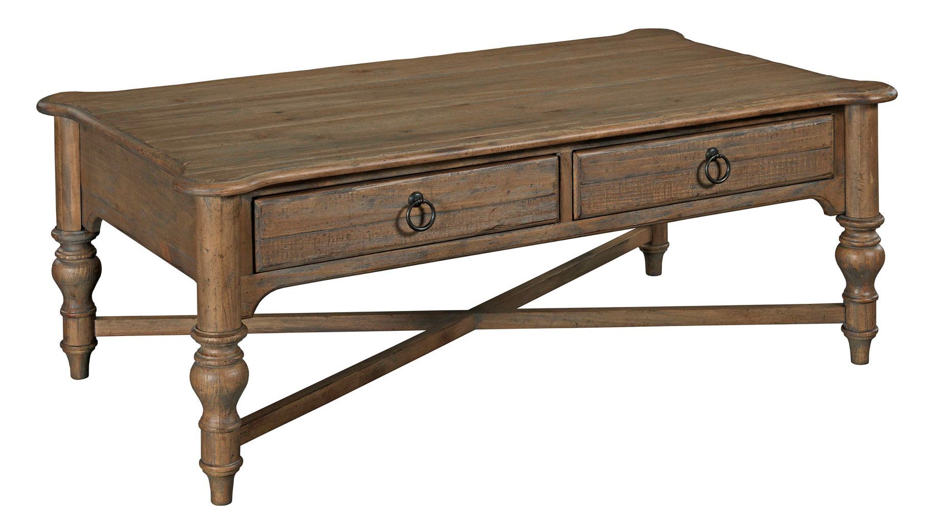 Weatherford Rectangular Wood Cocktail Table Set