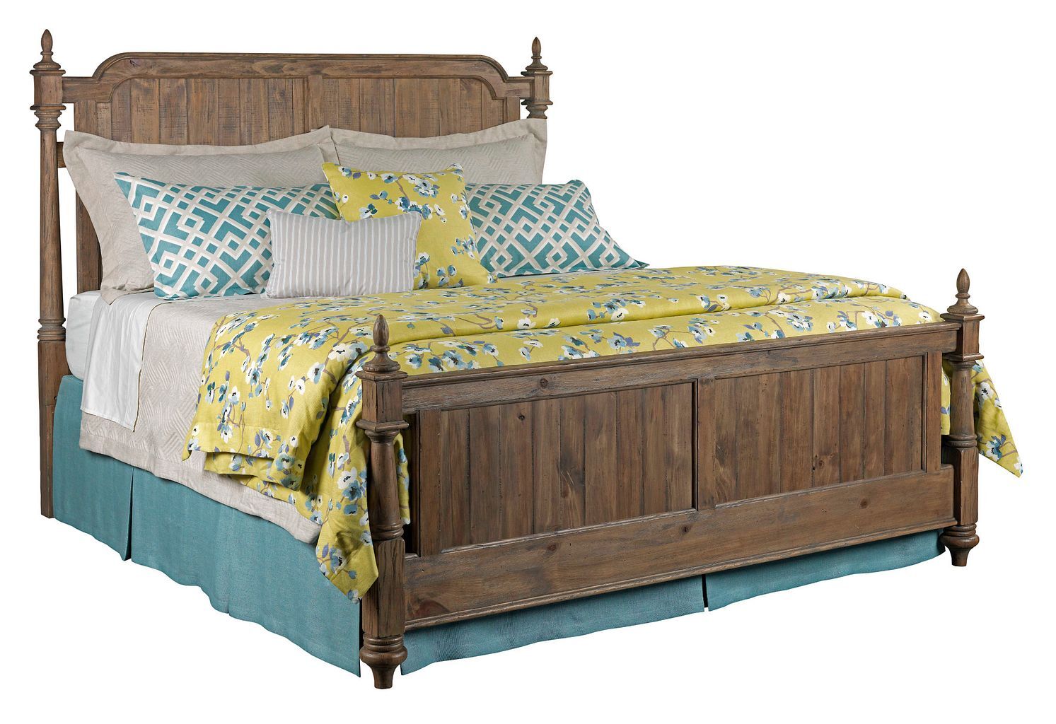 Weatherford Westland Wood Panel Bedroom Set