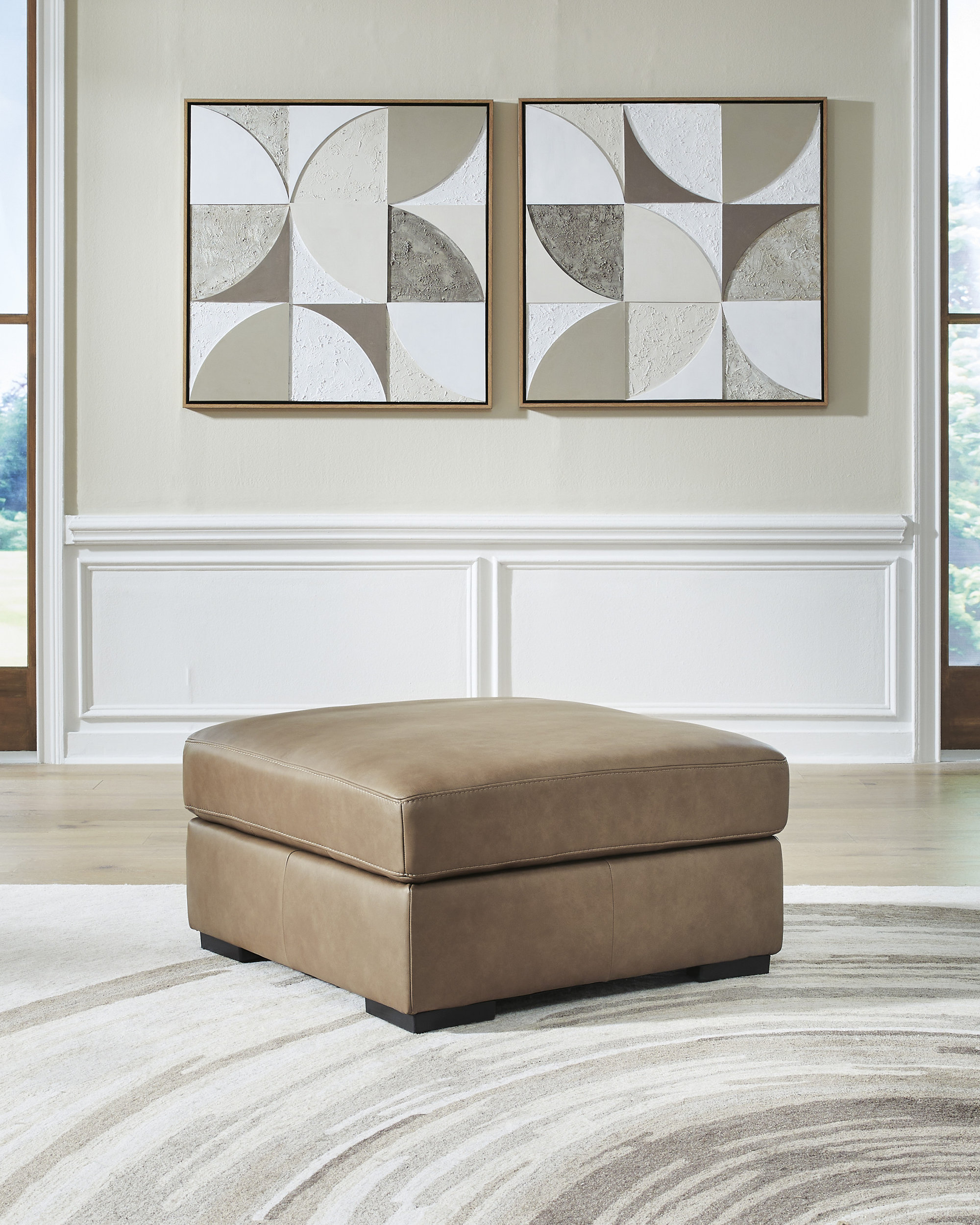 Veronella Leather 2-Piece Modular Loveseat