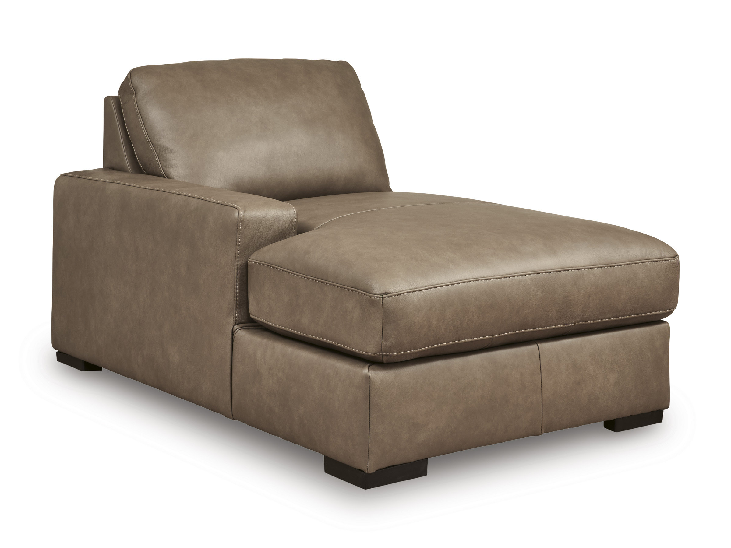 Veronella U-Shaped Leather 5-Piece Sectional with Chaise