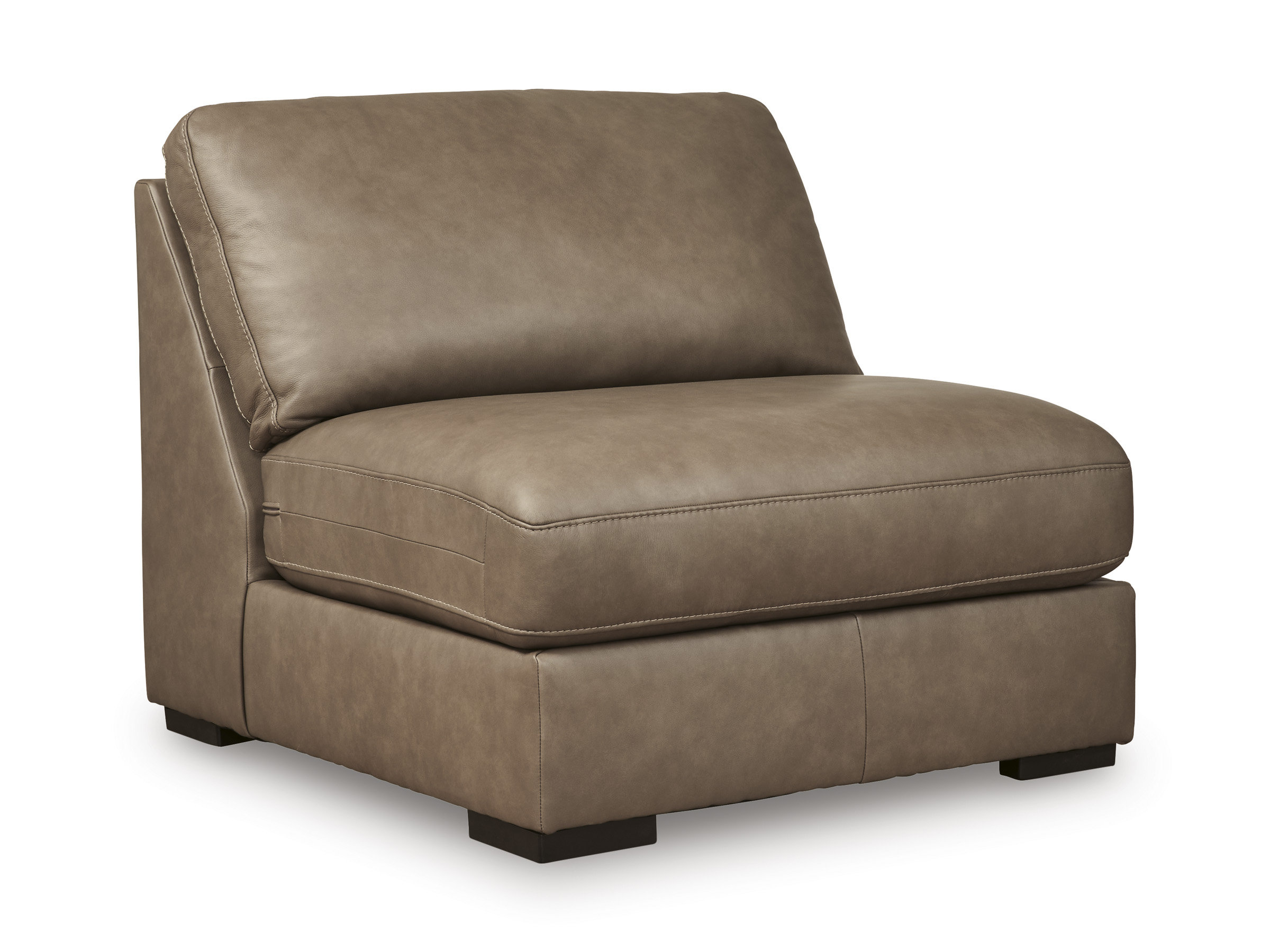Veronella L-Shaped Leather 5-Piece Sectional