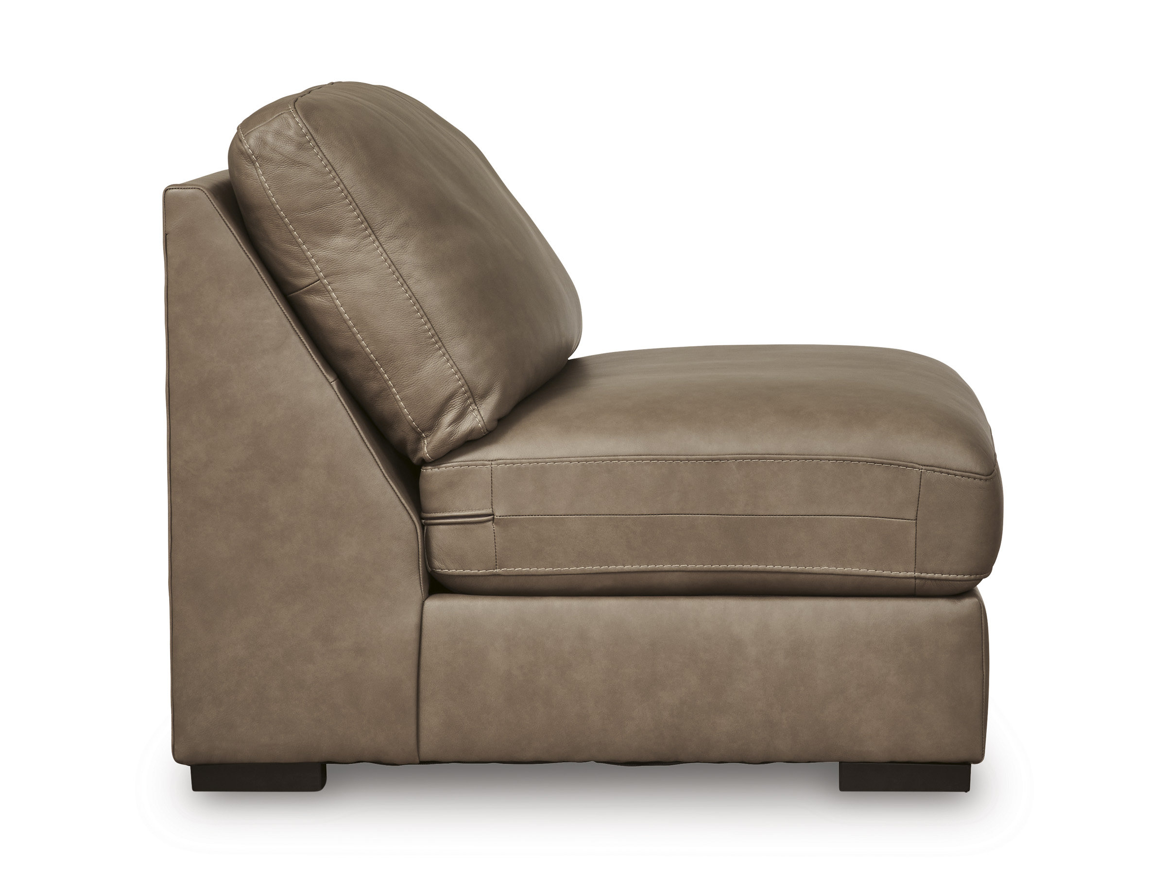 Veronella U-Shaped Leather 5-Piece Sectional with Chaise