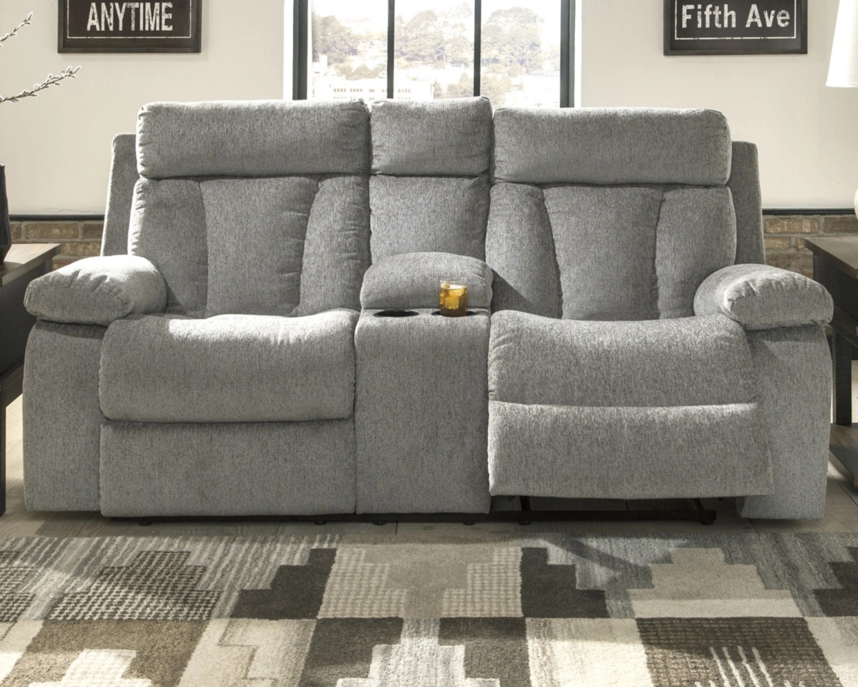 Mitchiner Polyester Reclining Living Room Set
