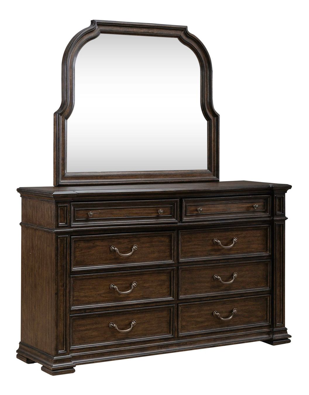 Provence Park Curved Wood Mirror