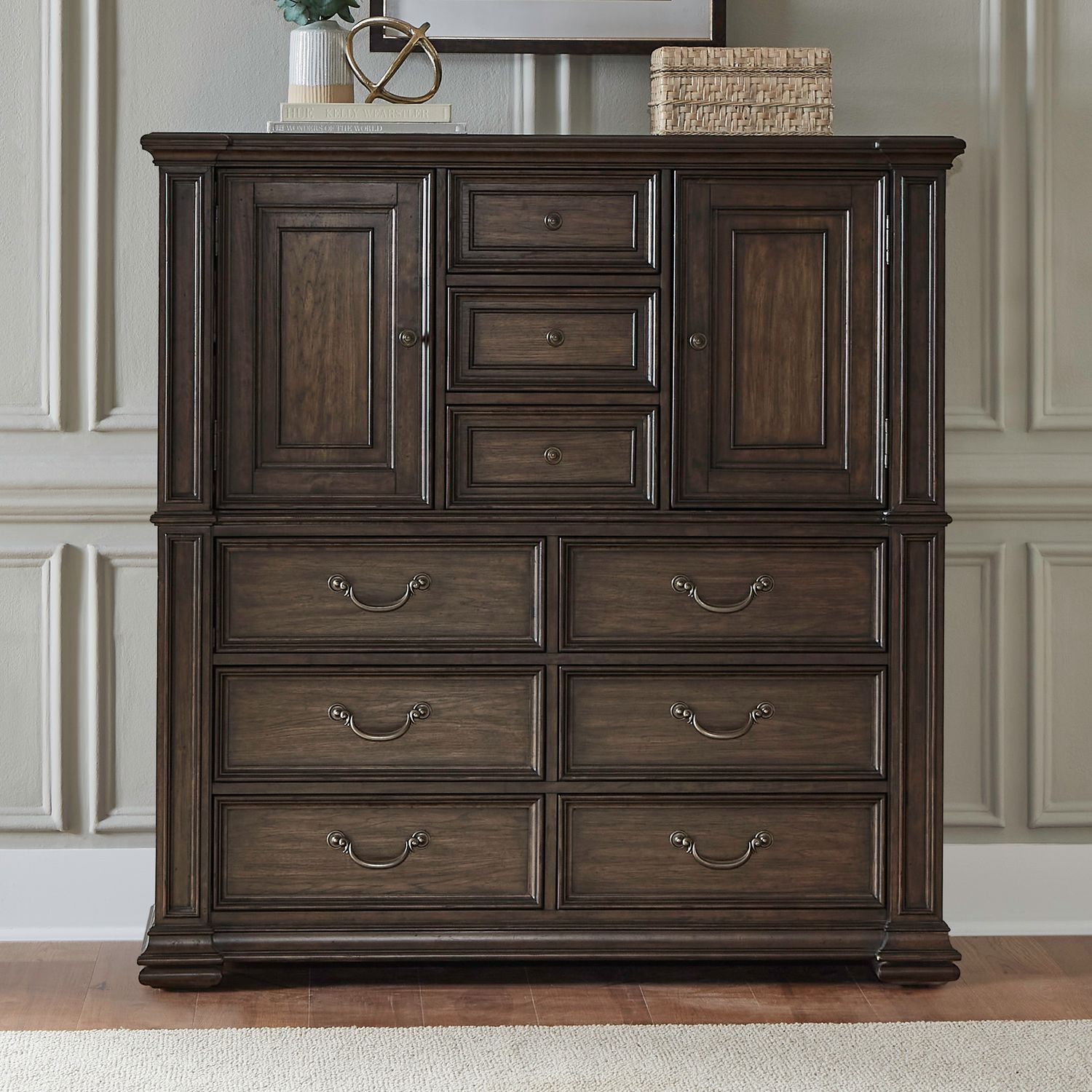 Provence Park Wood 2-Door 9-Drawer Dressing Chest