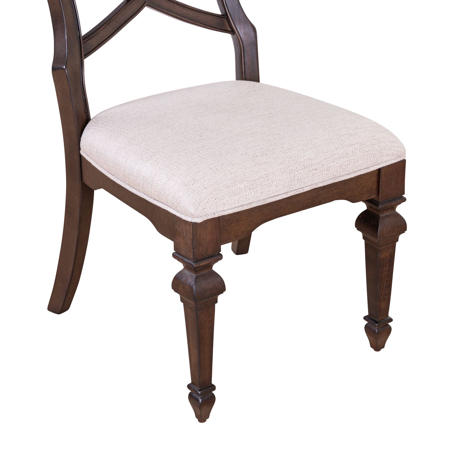 Provence Park Chenille/Wood Back Side Chair