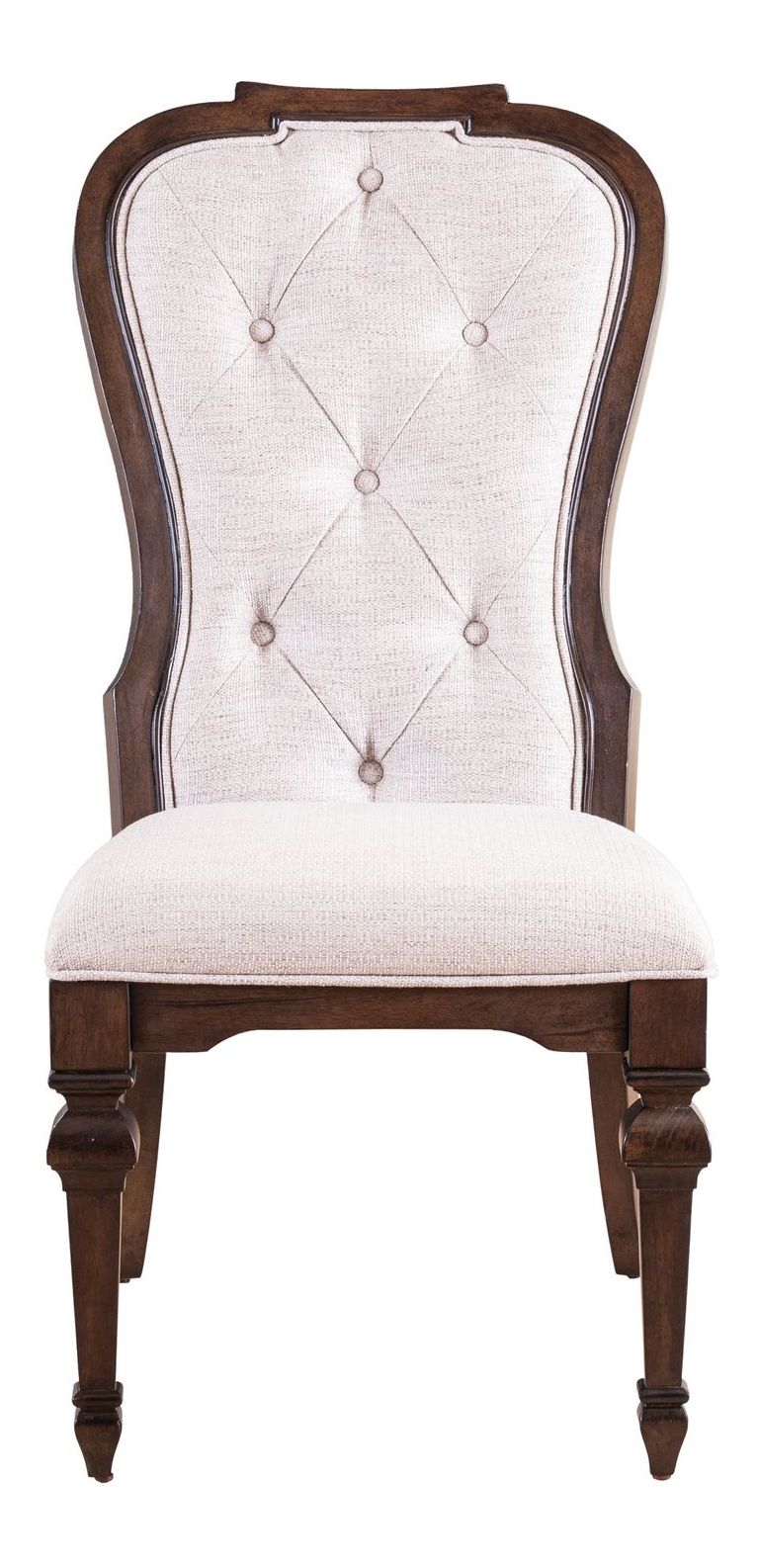 Provence Park Chenille/Wood Side Chair