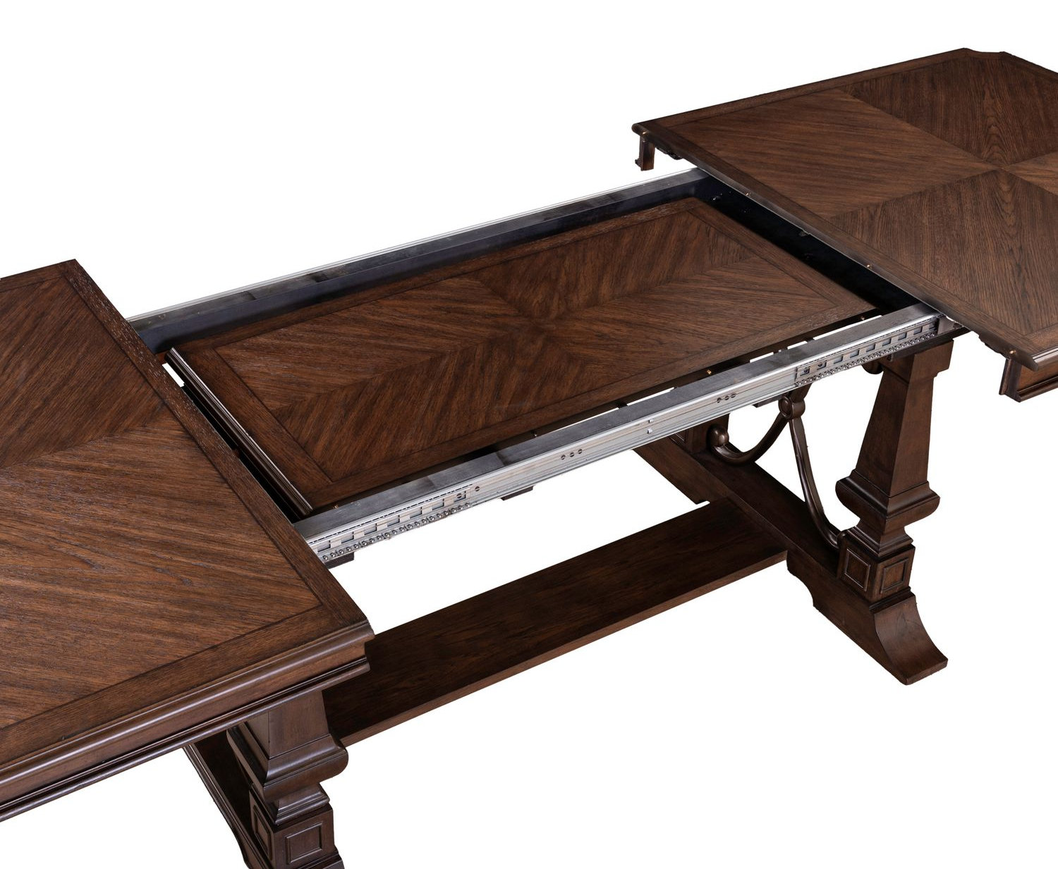 Provence Park Rectangular Wood Extendable Trestle Dining Table