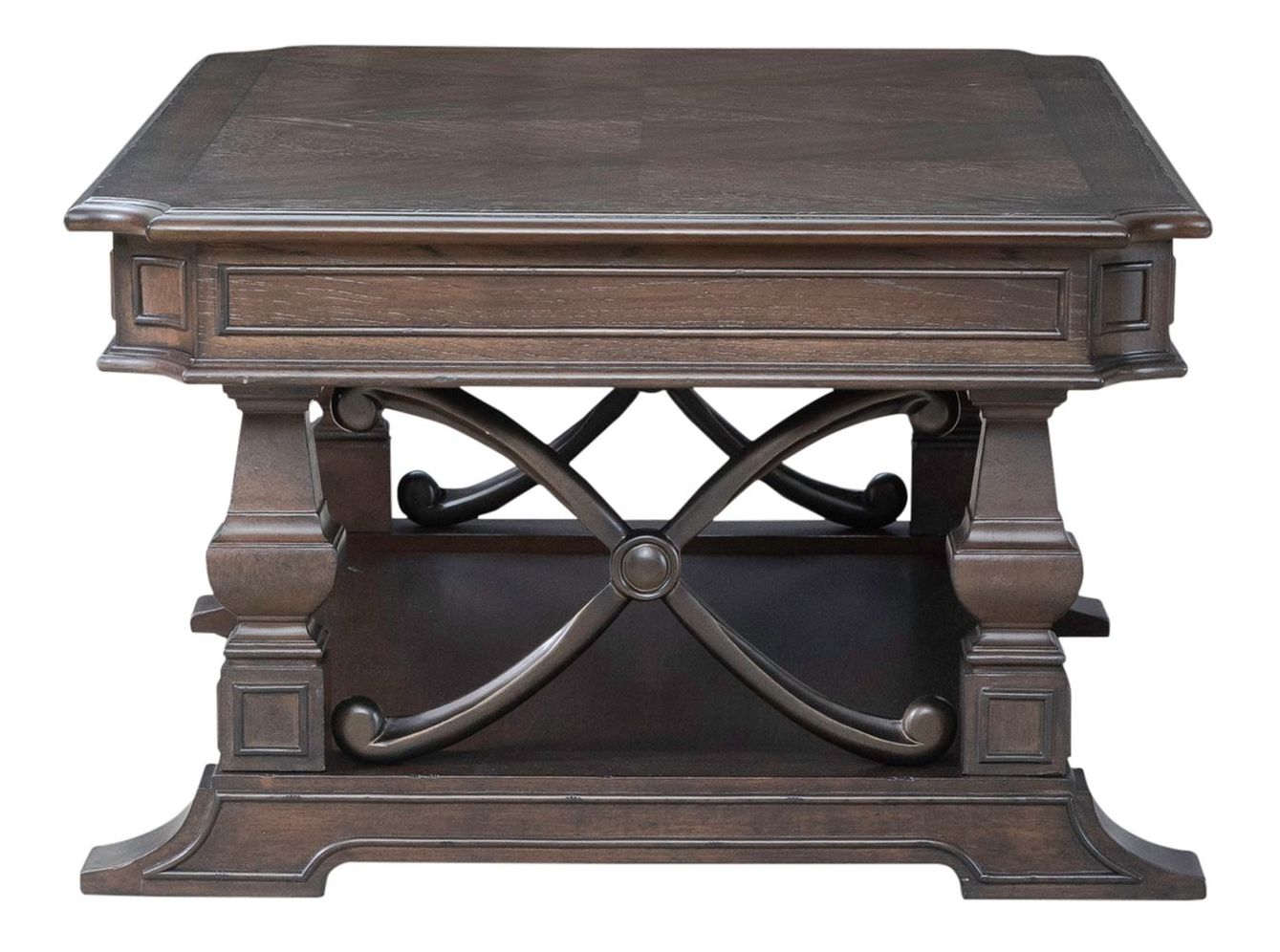 Provence Park Rectangular Wood Cocktail Table w/Casters