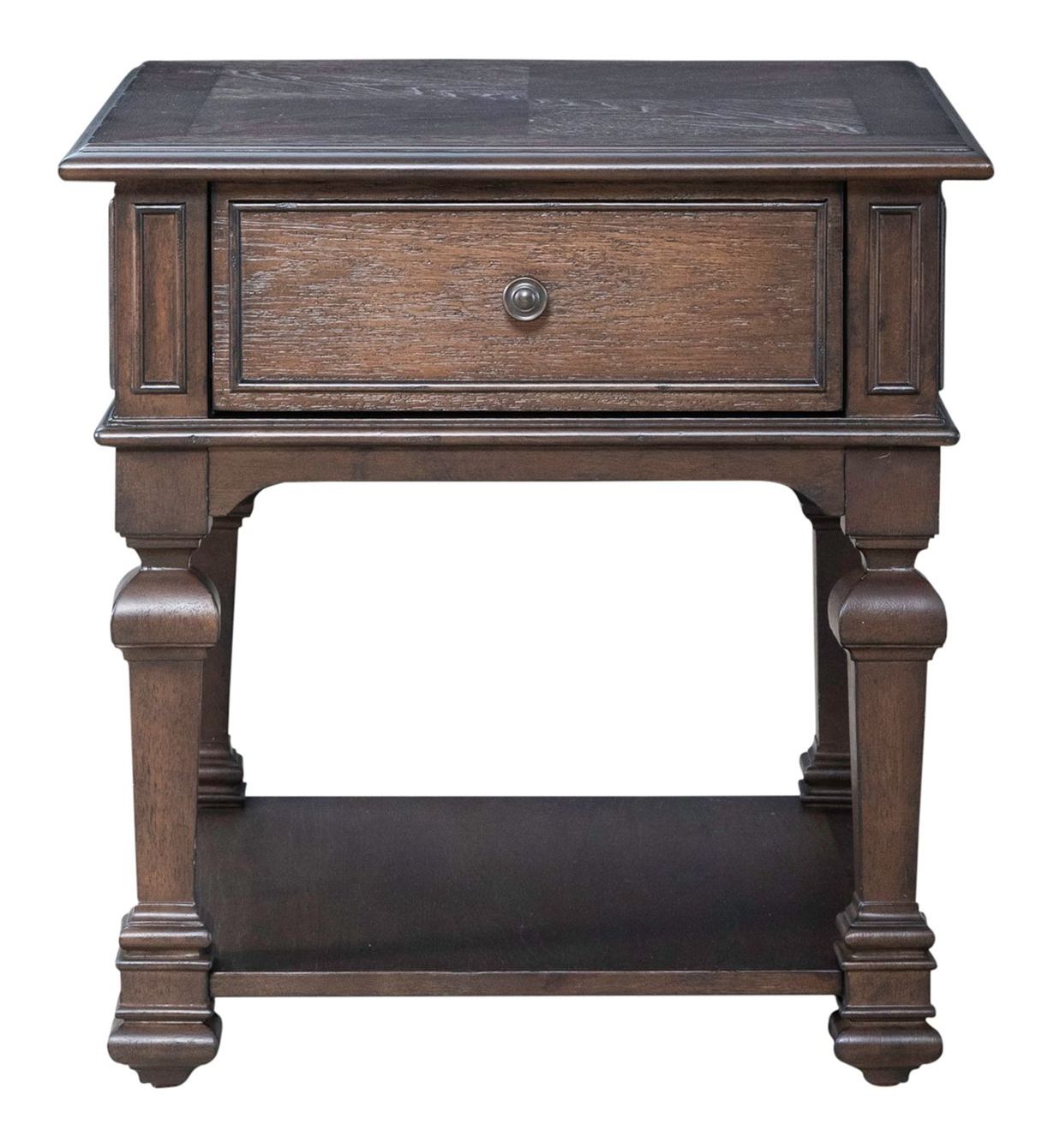 Provence Park Rectangular Wood 1-Drawer End Table