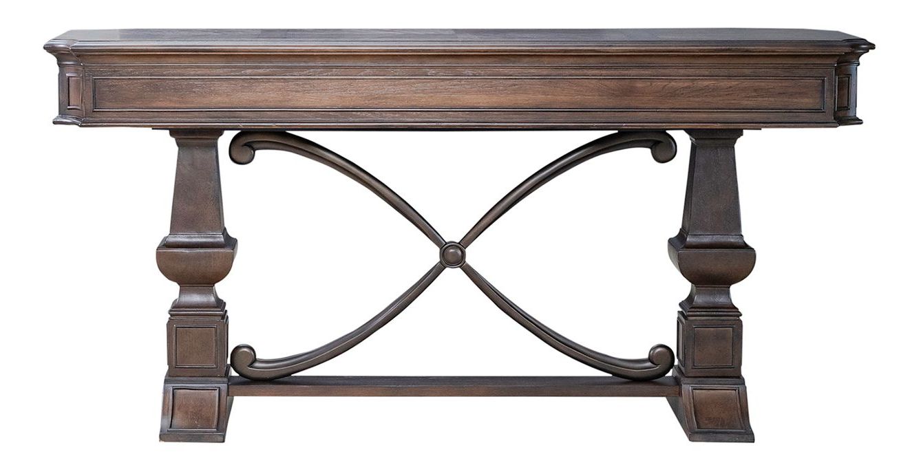 Provence Park Rectangular Wood 3-Drawer Sofa Table