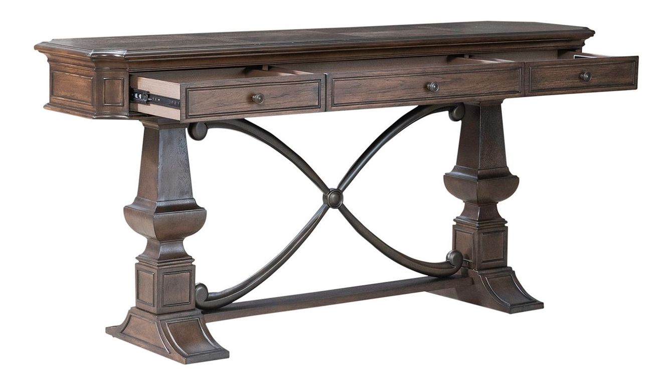 Provence Park Rectangular Wood 3-Drawer Sofa Table