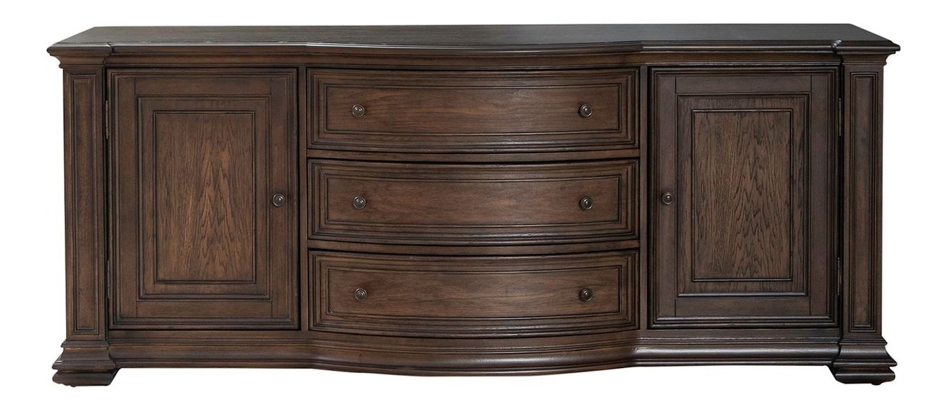 Provence Park 78-inch Wood 3-Drawer 2-Door TV Console