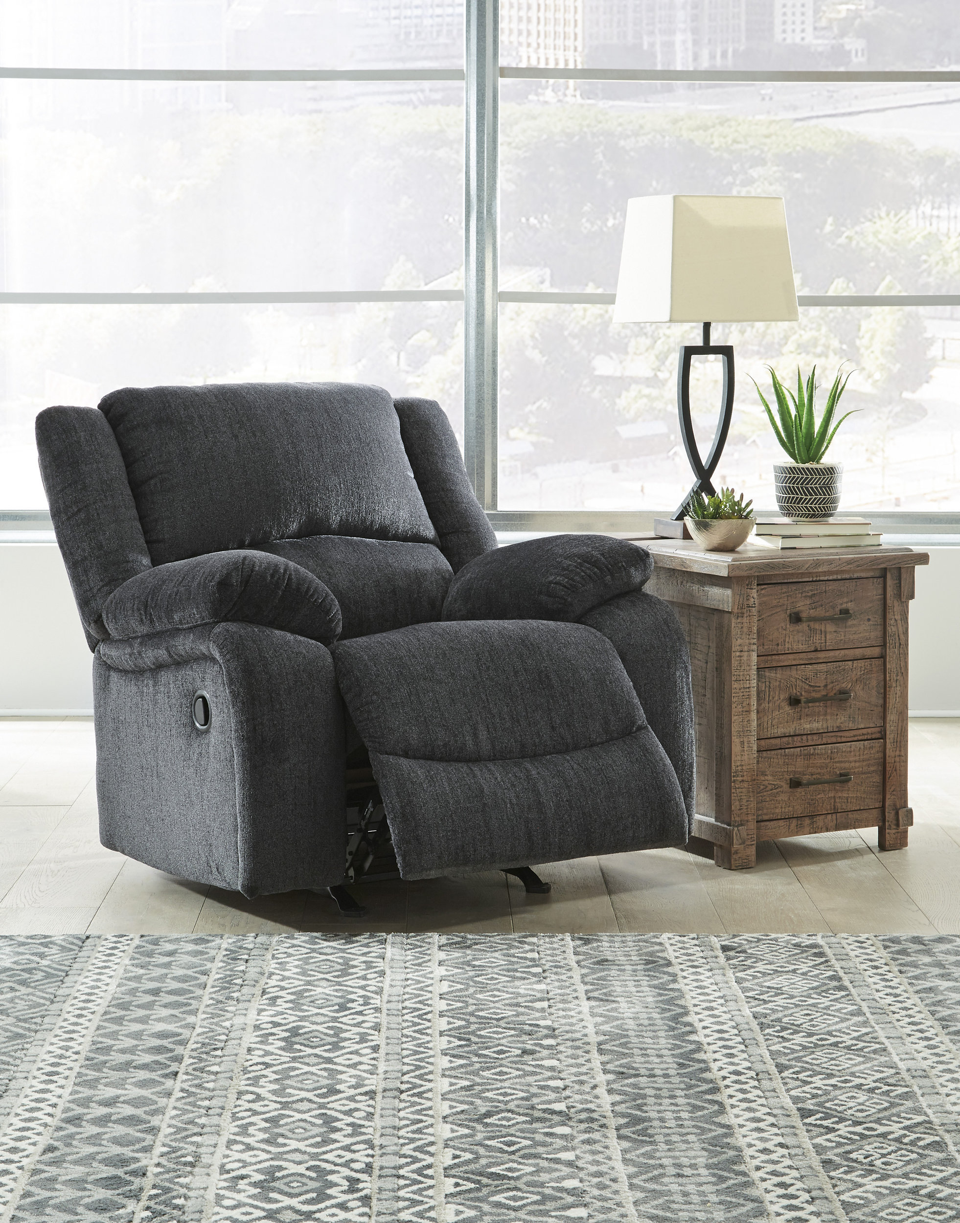 Draycoll Polyester Rocker Recliner