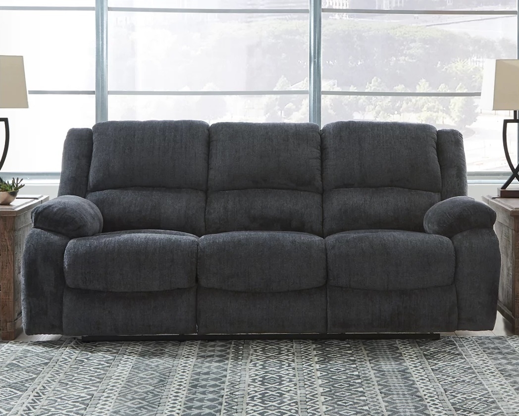 Draycoll Polyester Manual Reclining Living Room Set